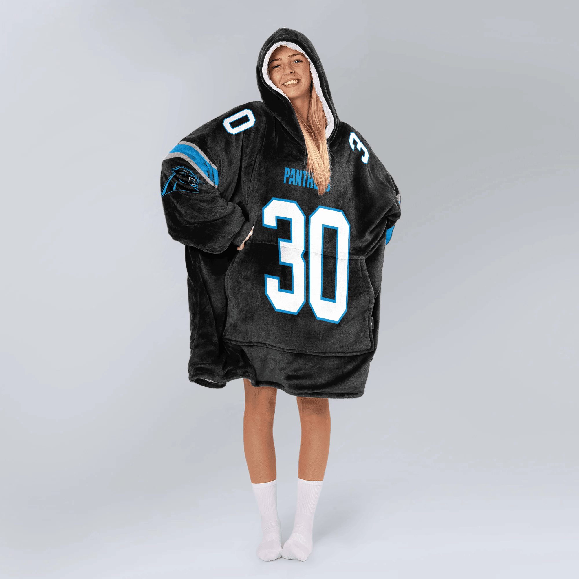 Adult 30 Carolina Football Unisex Blanket Hoodie