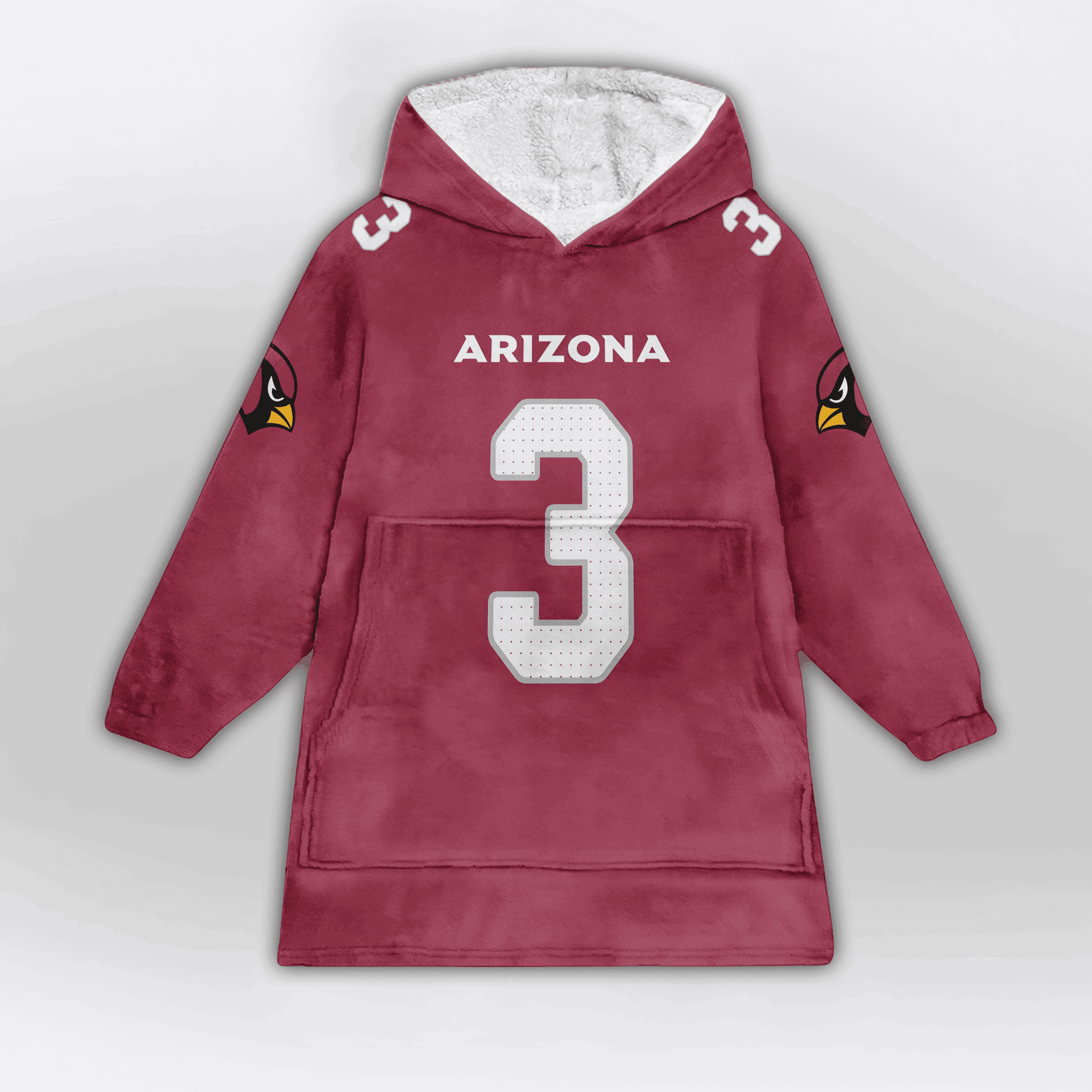 Kid 3 Arizona Football Unisex Blanket Hoodie