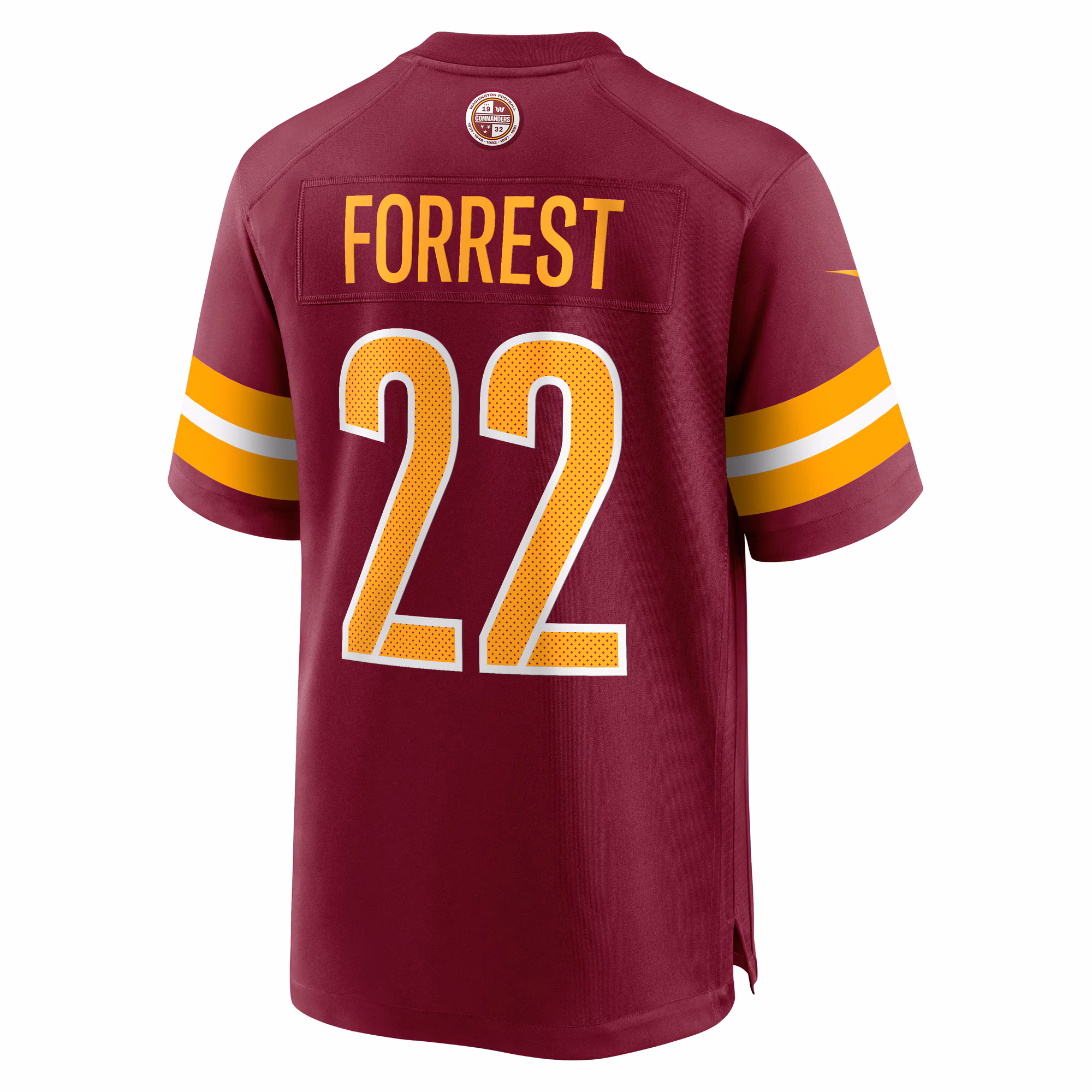 Darrick Forrest Washington Commanders Game Player Jersey - Burgundy