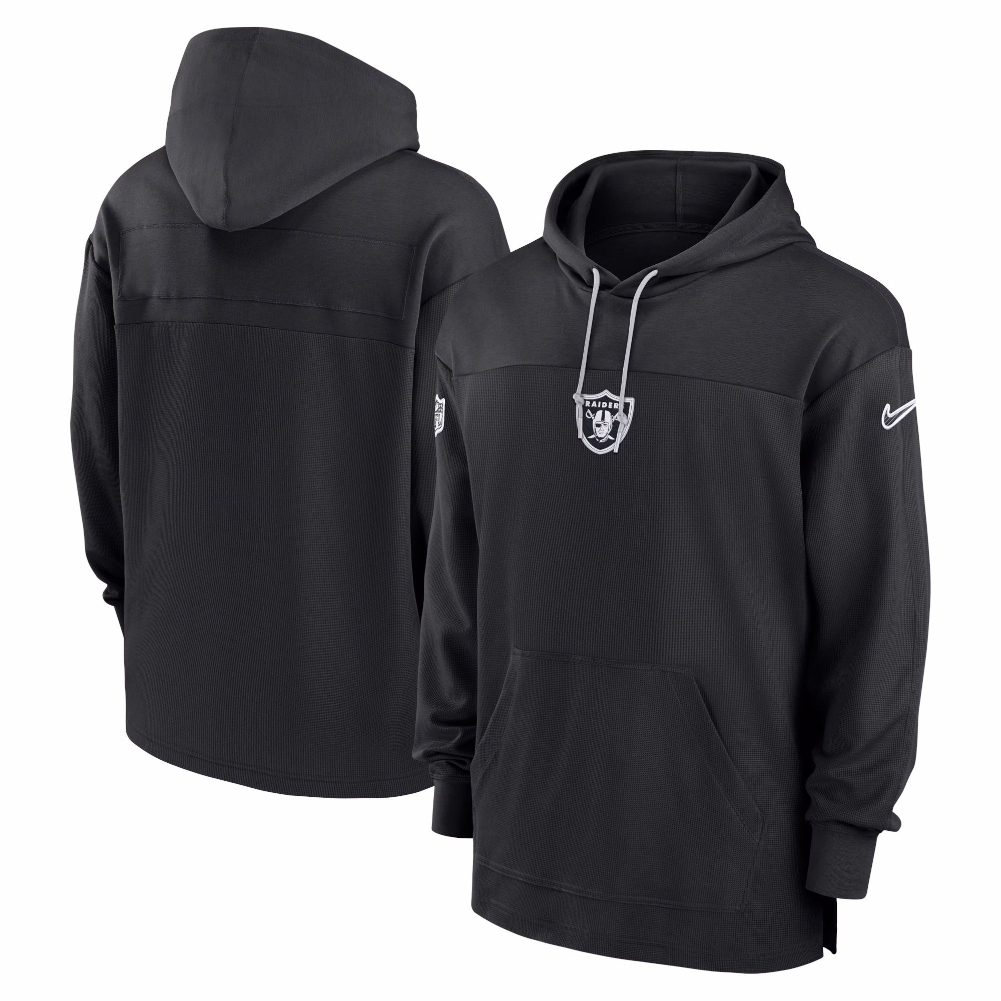 Las Vegas Raiders Sideline Jersey Performance Pullover Hoodie - Black