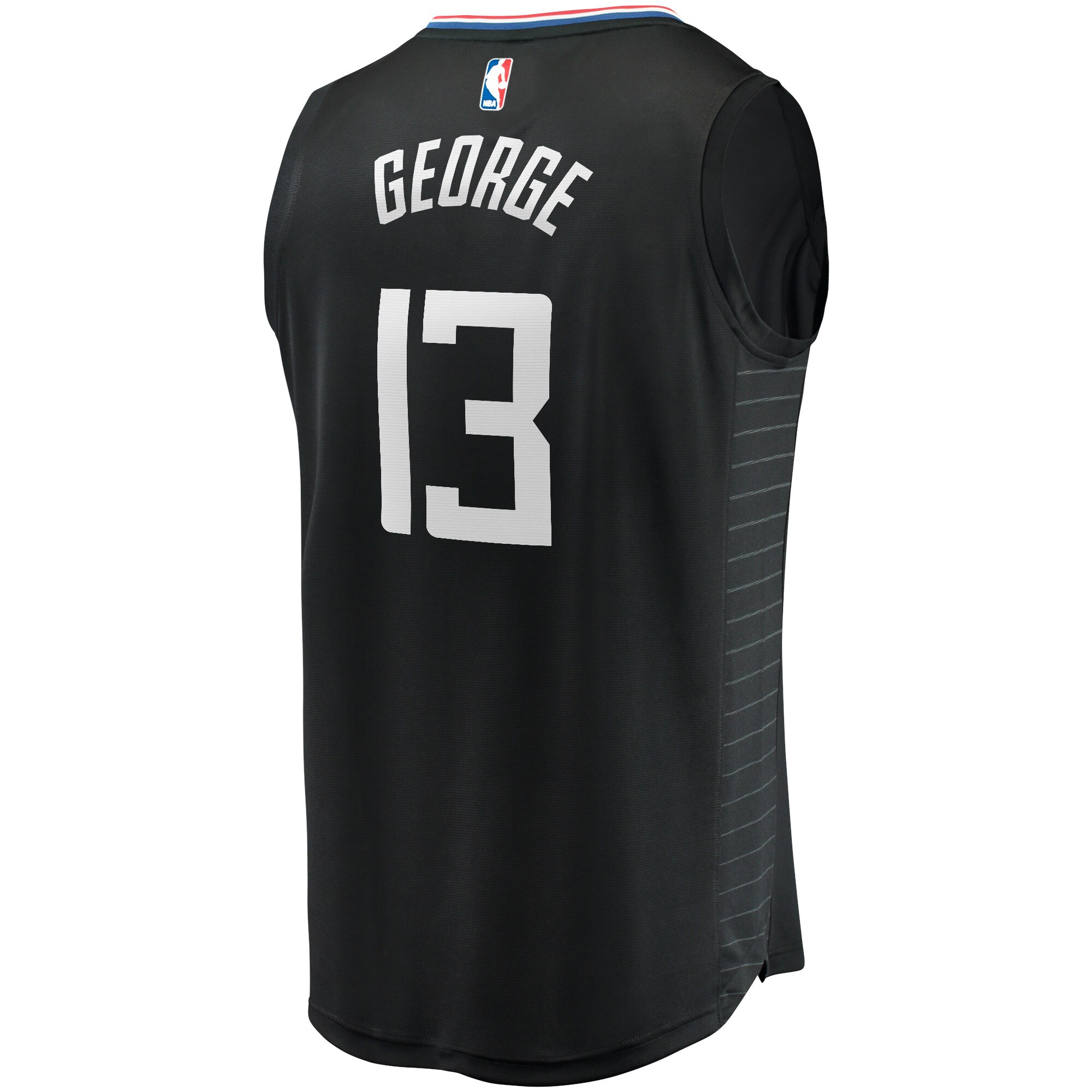 Paul George LA Clippers  Youth 2020/21 Fast Break Player Jersey - Black - Statement Edition