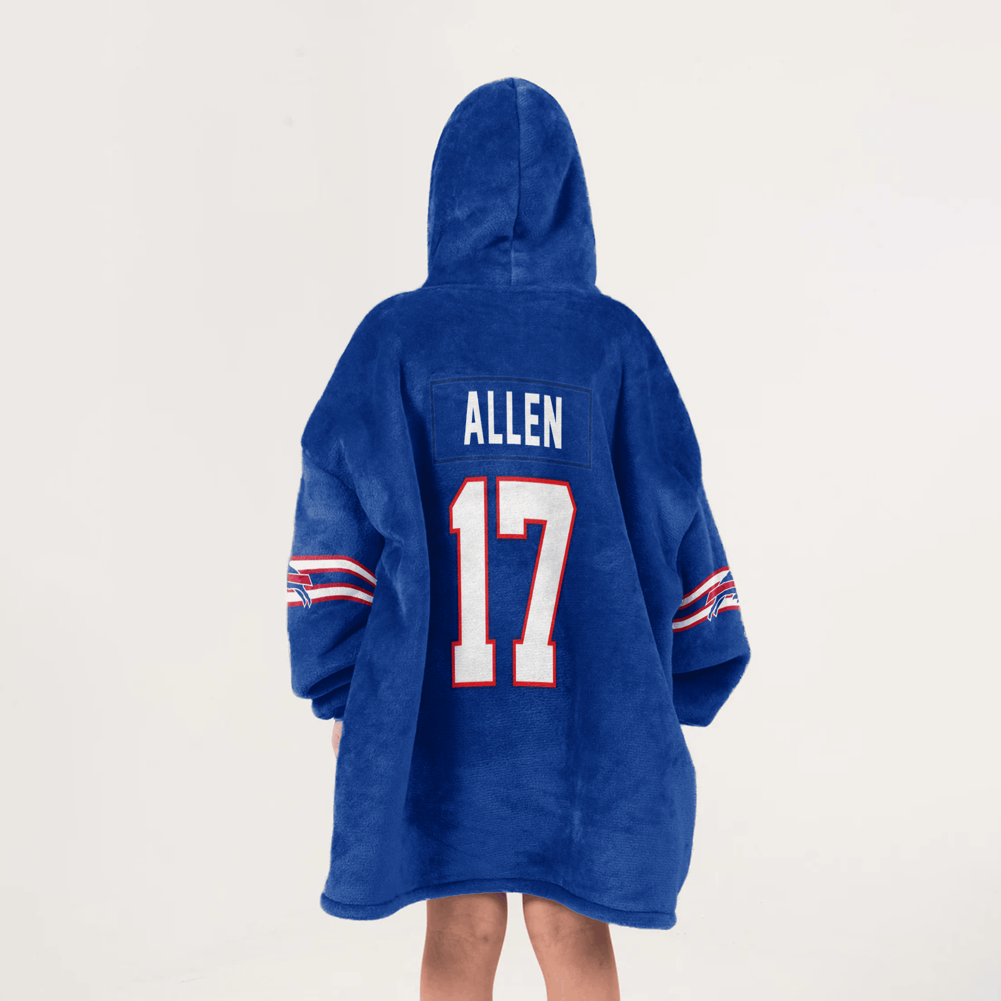Kid J.A 17 Buffalo Football Unisex Blanket Hoodie