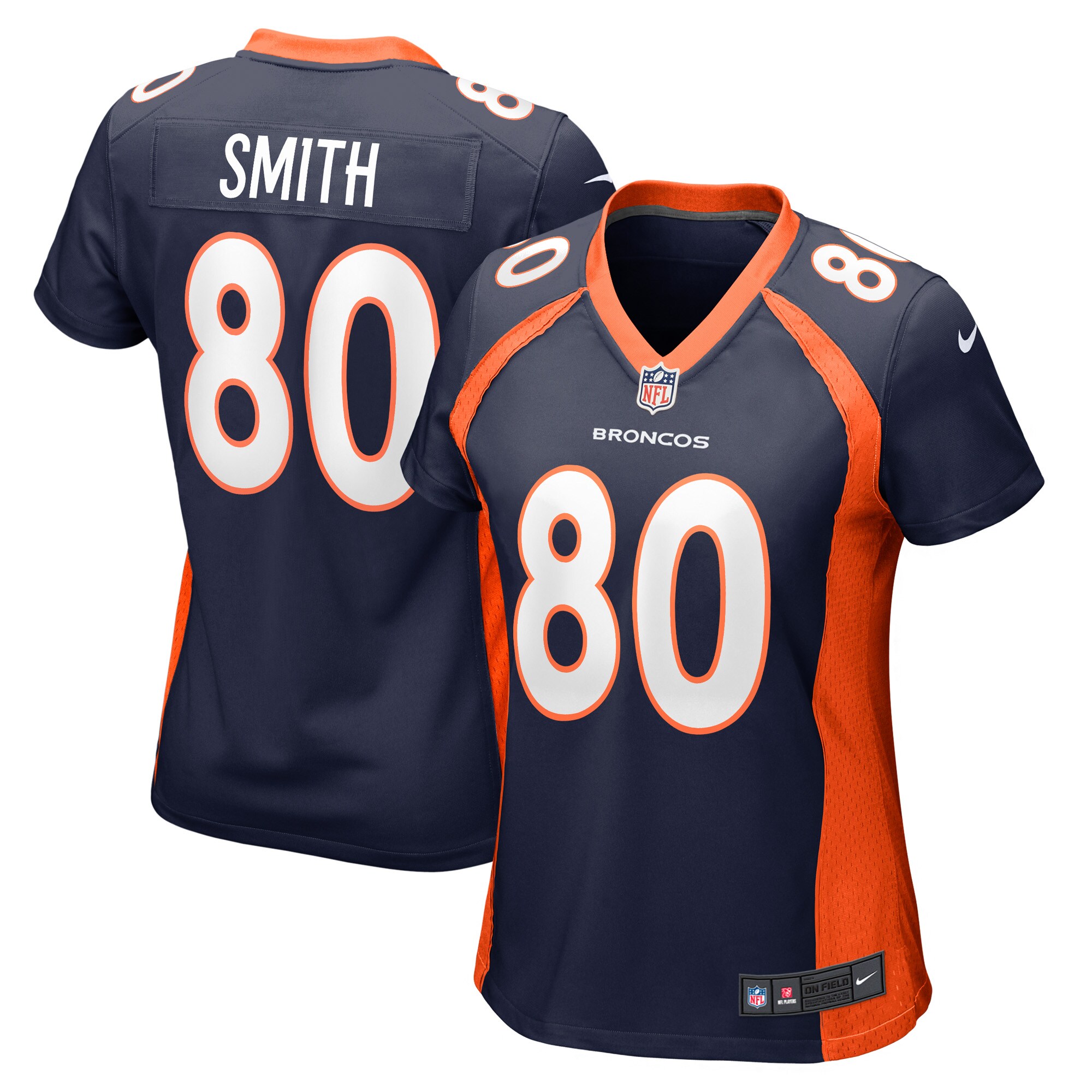 Rod Smith Denver Broncos Women's Retired Player Jersey - Navy