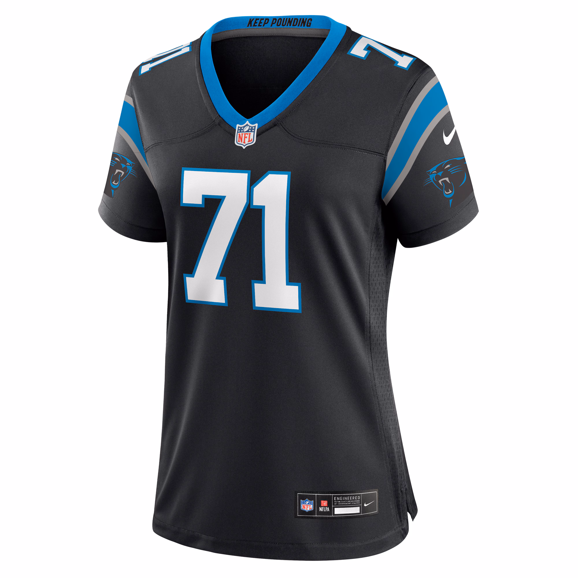 Chris Wormley Carolina Panthers Women's  Game Jersey -  Black