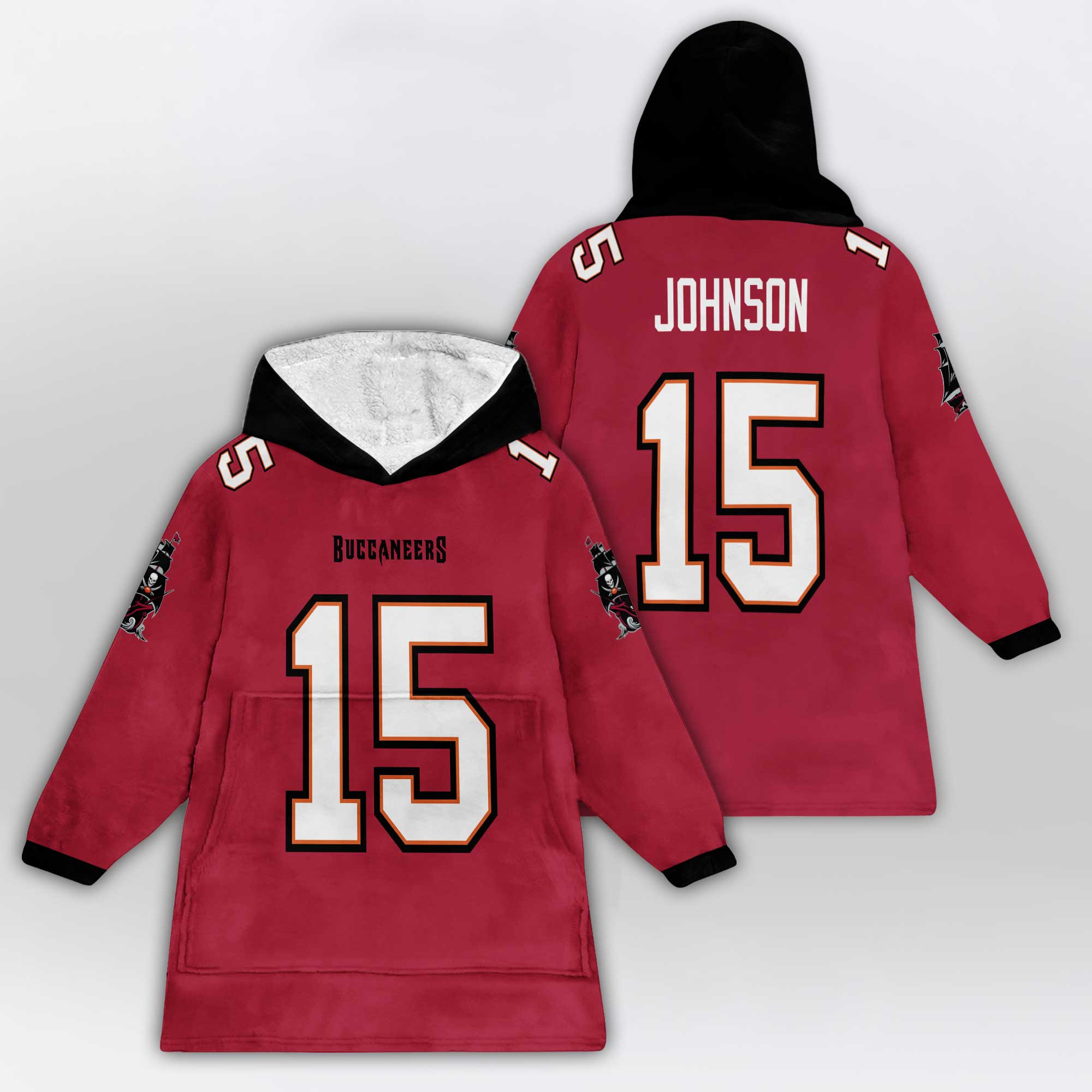 Adult T.J 15 Tampa Bay Football Unisex Blanket Hoodie