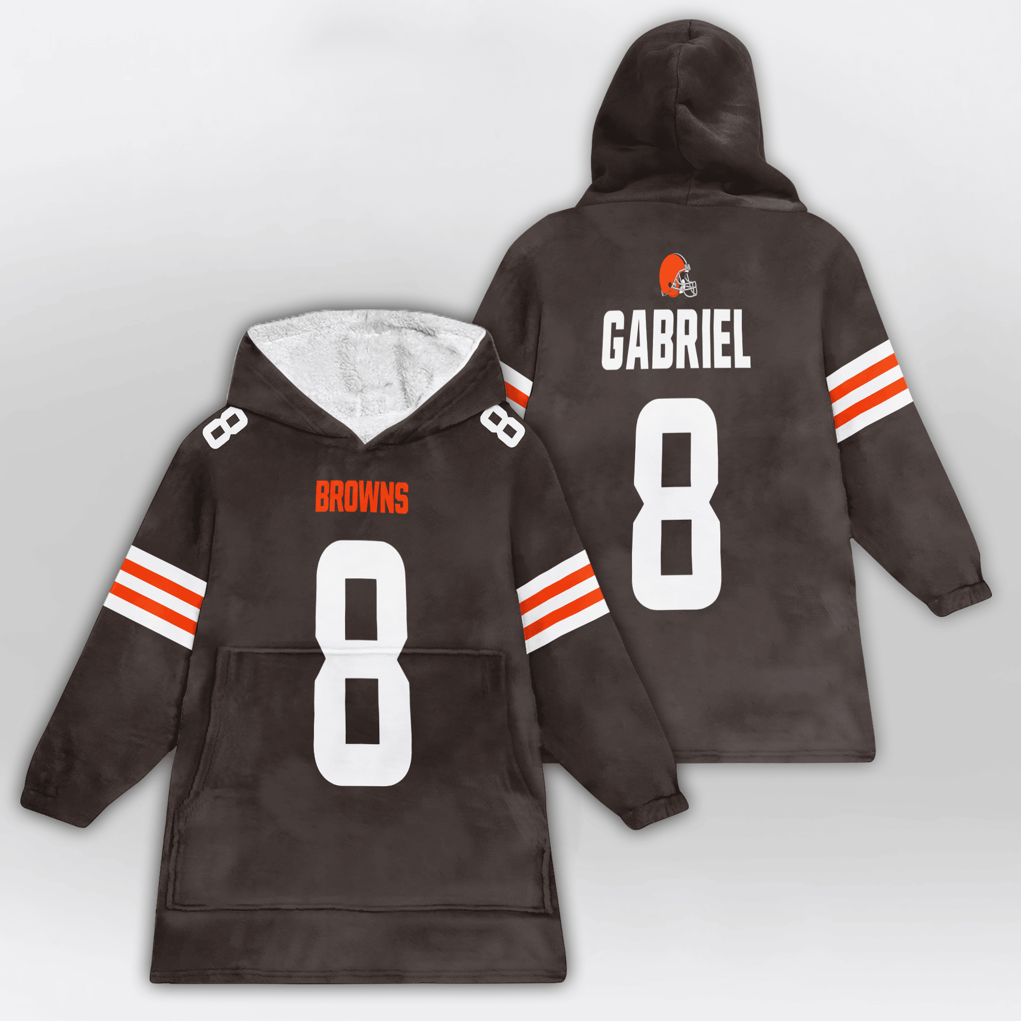 Adult D.G 8 Cleveland Football Unisex Blanket Hoodie