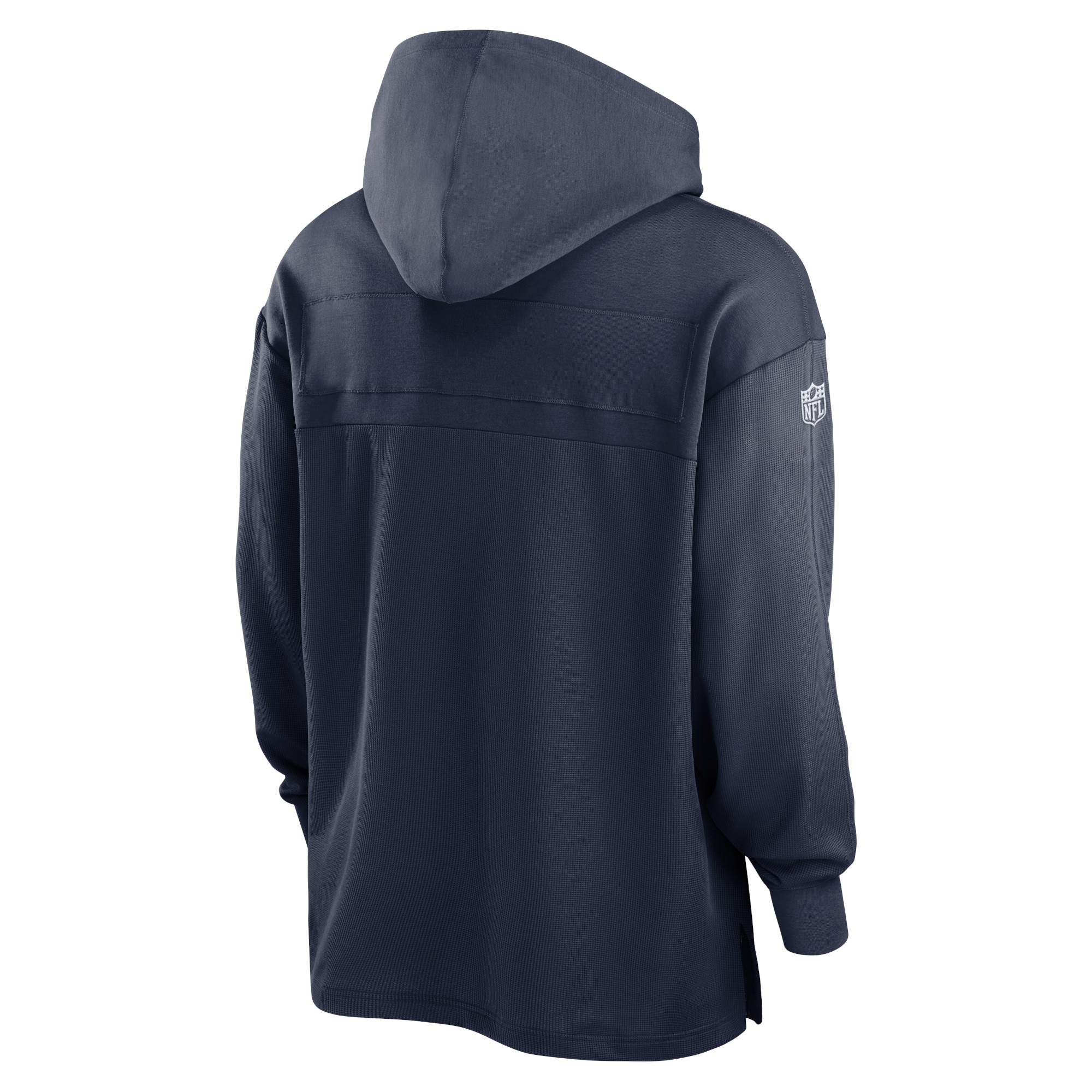 New England Patriots  2023 Sideline Lightweight Performance Hooded Top - Navy