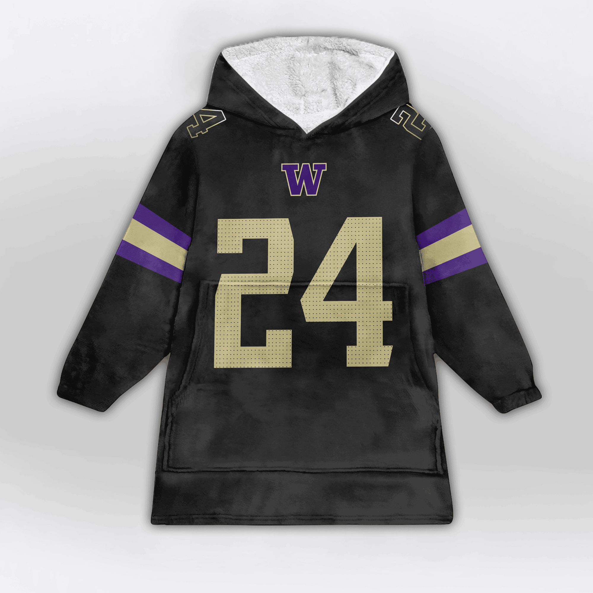 Kid 24 Washington Football Unisex Blanket Hoodie