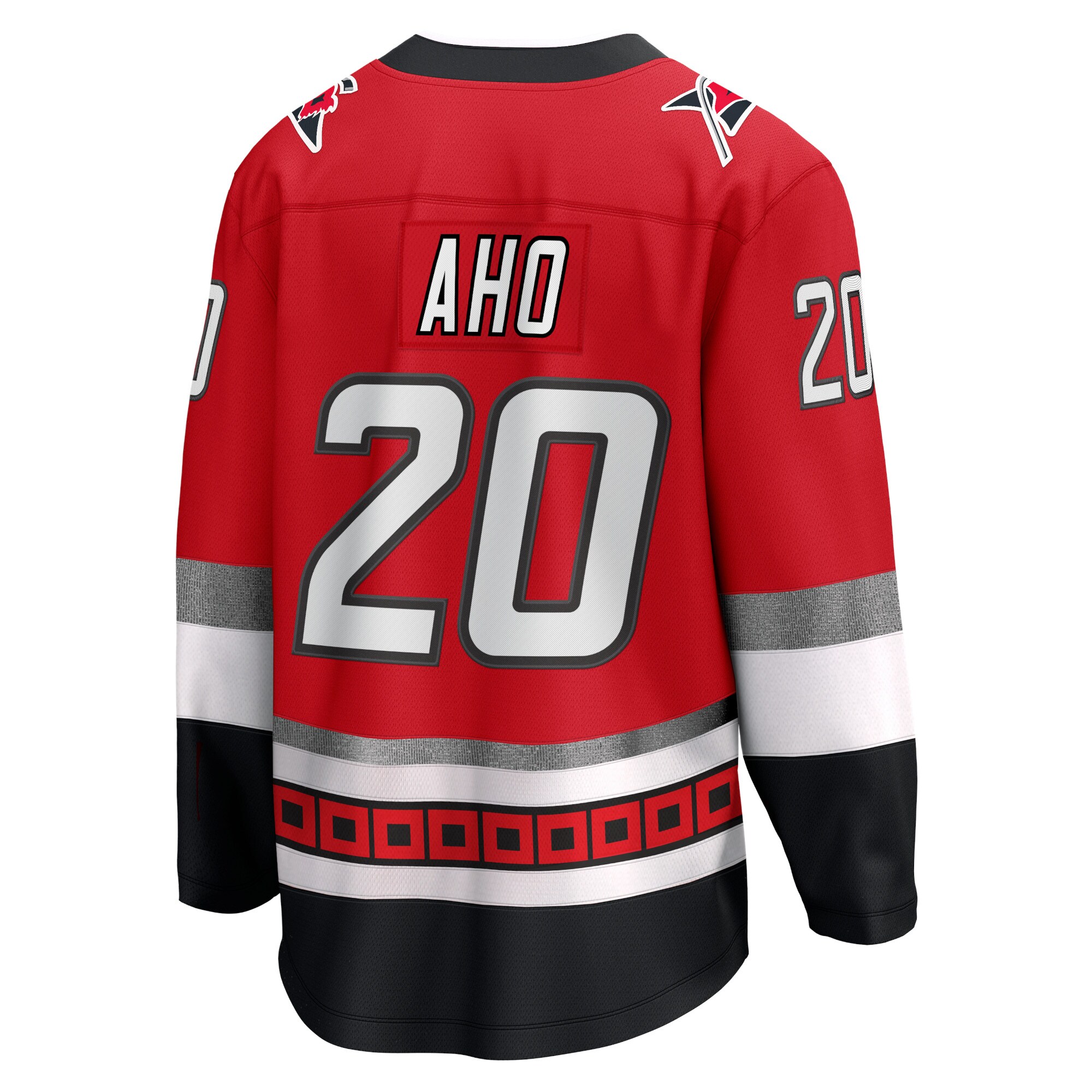 Sebastian Aho Carolina Hurricanes 25th Anniversary Premier Breakaway Player Jersey - Red