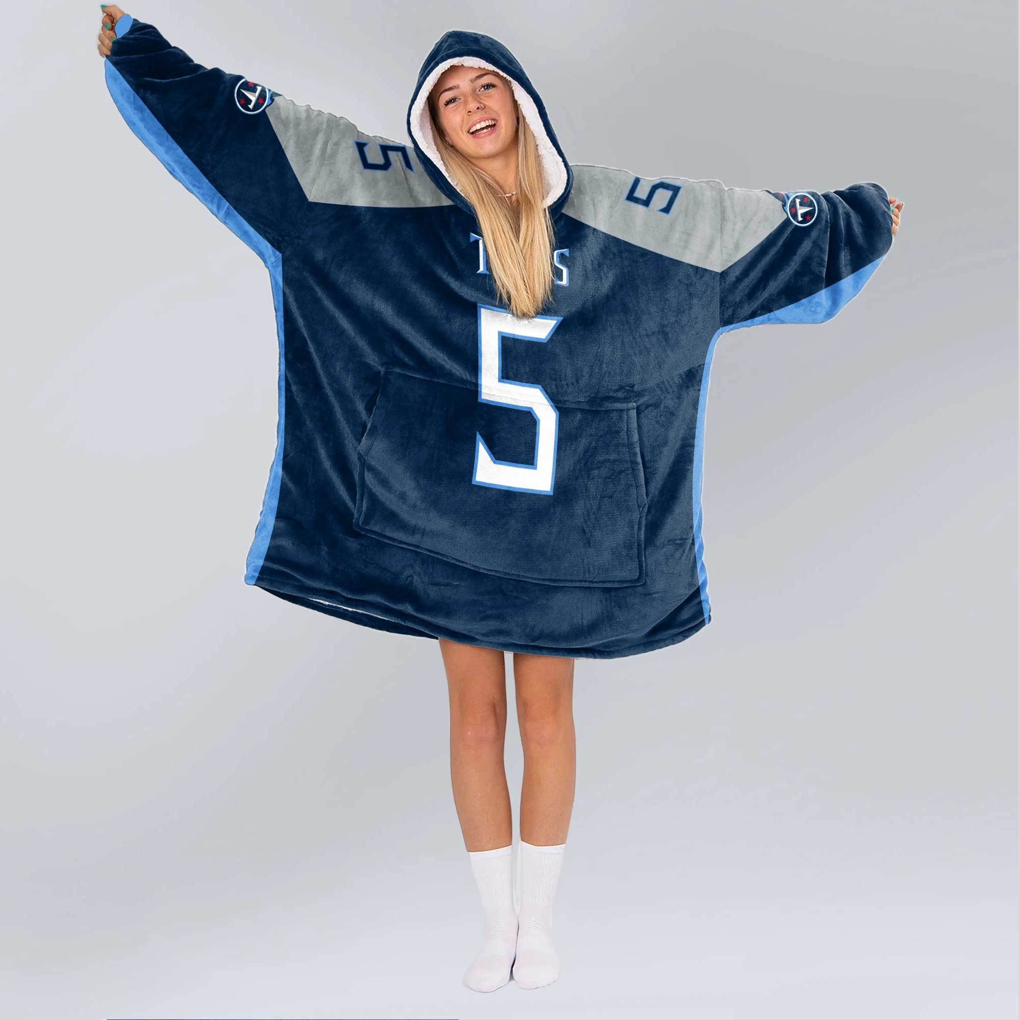 Adult E.A 5 Tennessee Football Unisex Blanket Hoodie
