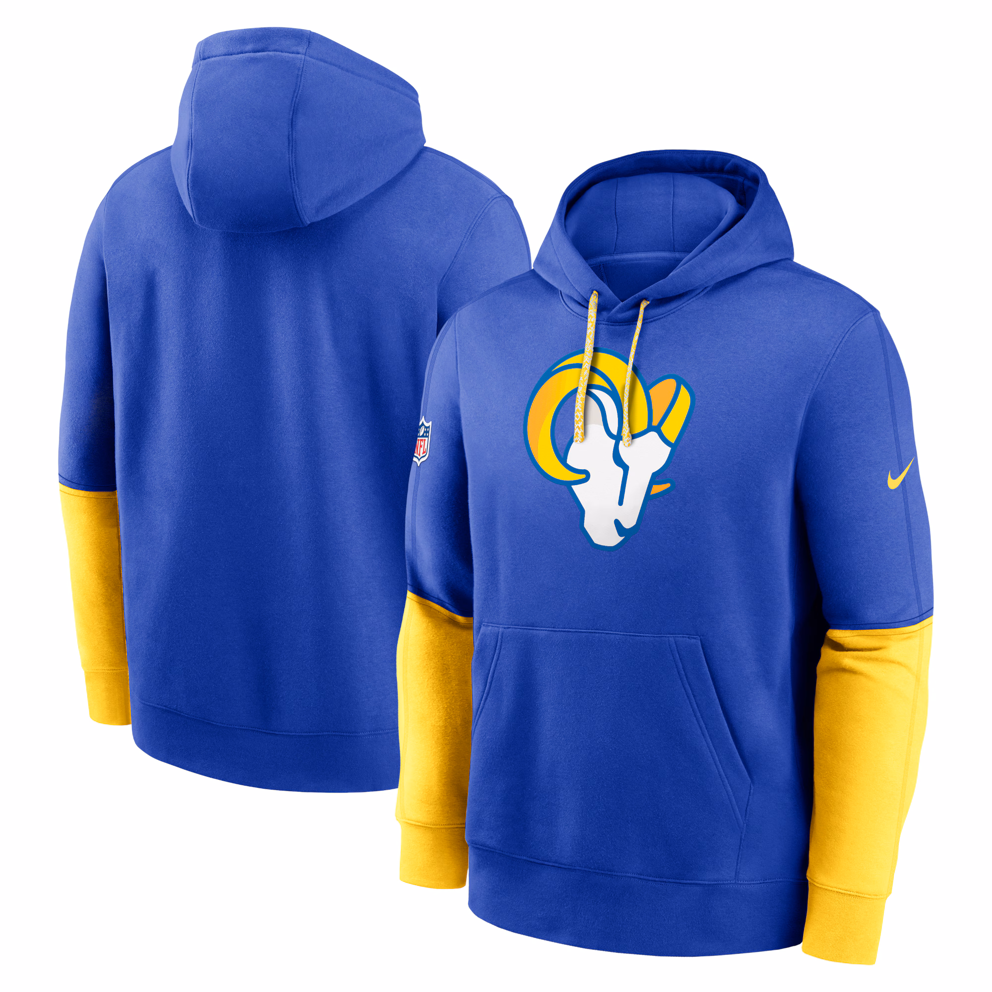 Los Angeles Rams 2024 Sideline Club Pullover Hoodie - Royal