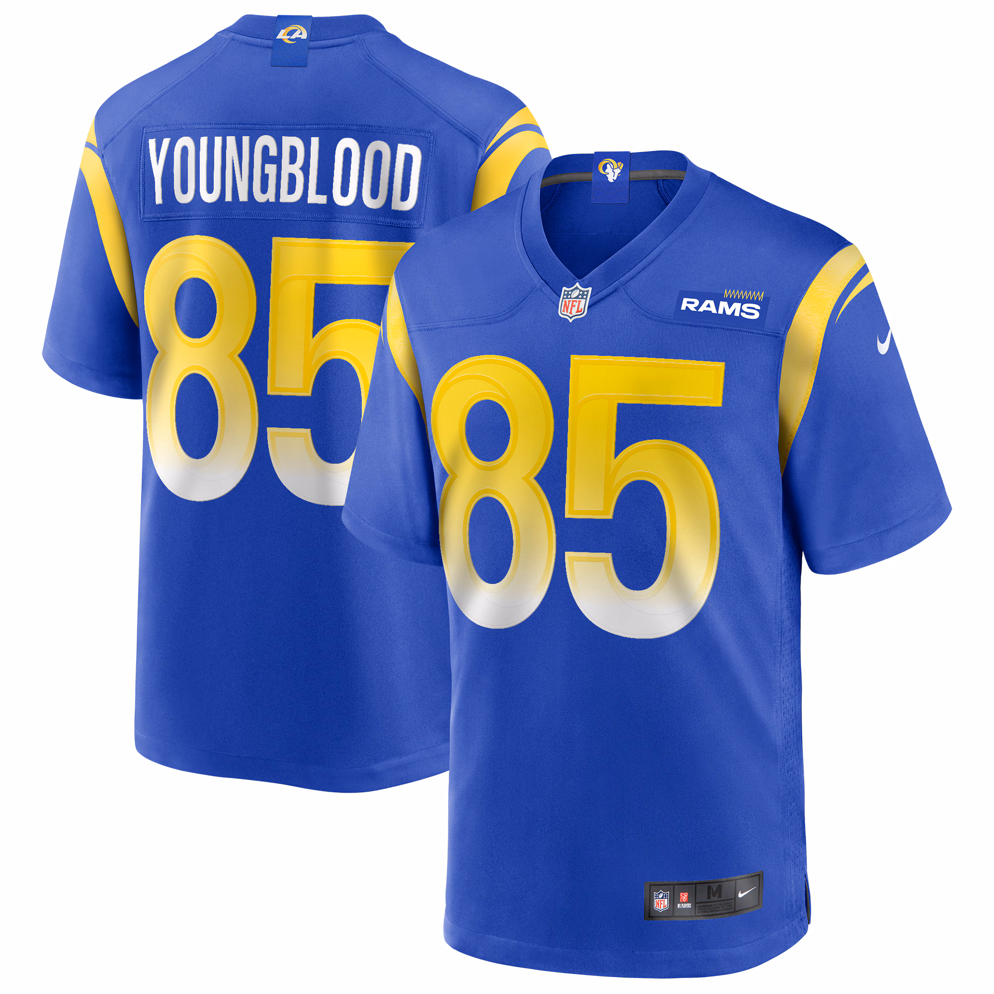 Jack Youngblood Los Angeles Rams Game Retired Player Jersey - Royal