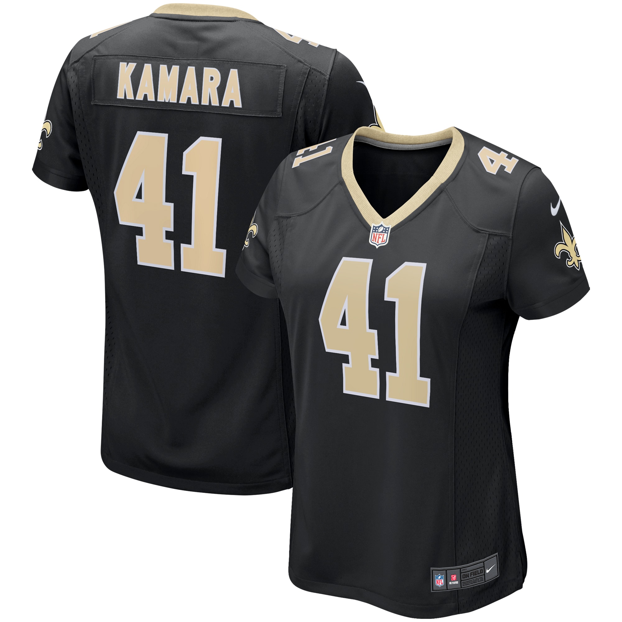Alvin Kamara New Orleans Saints  Women's Game Player Jersey - Black