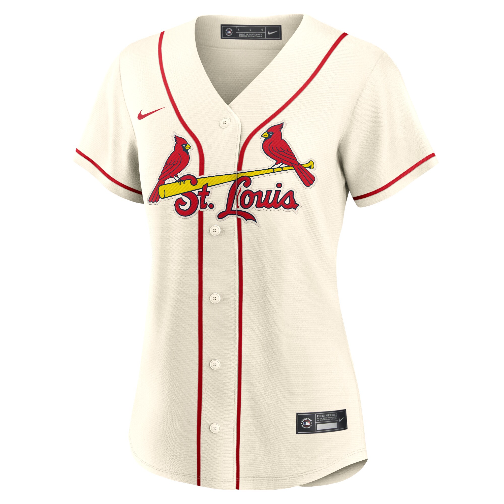 Yadier Molina St.Louis Cardinals  Women's Alternate Replica Player Jersey - Cream