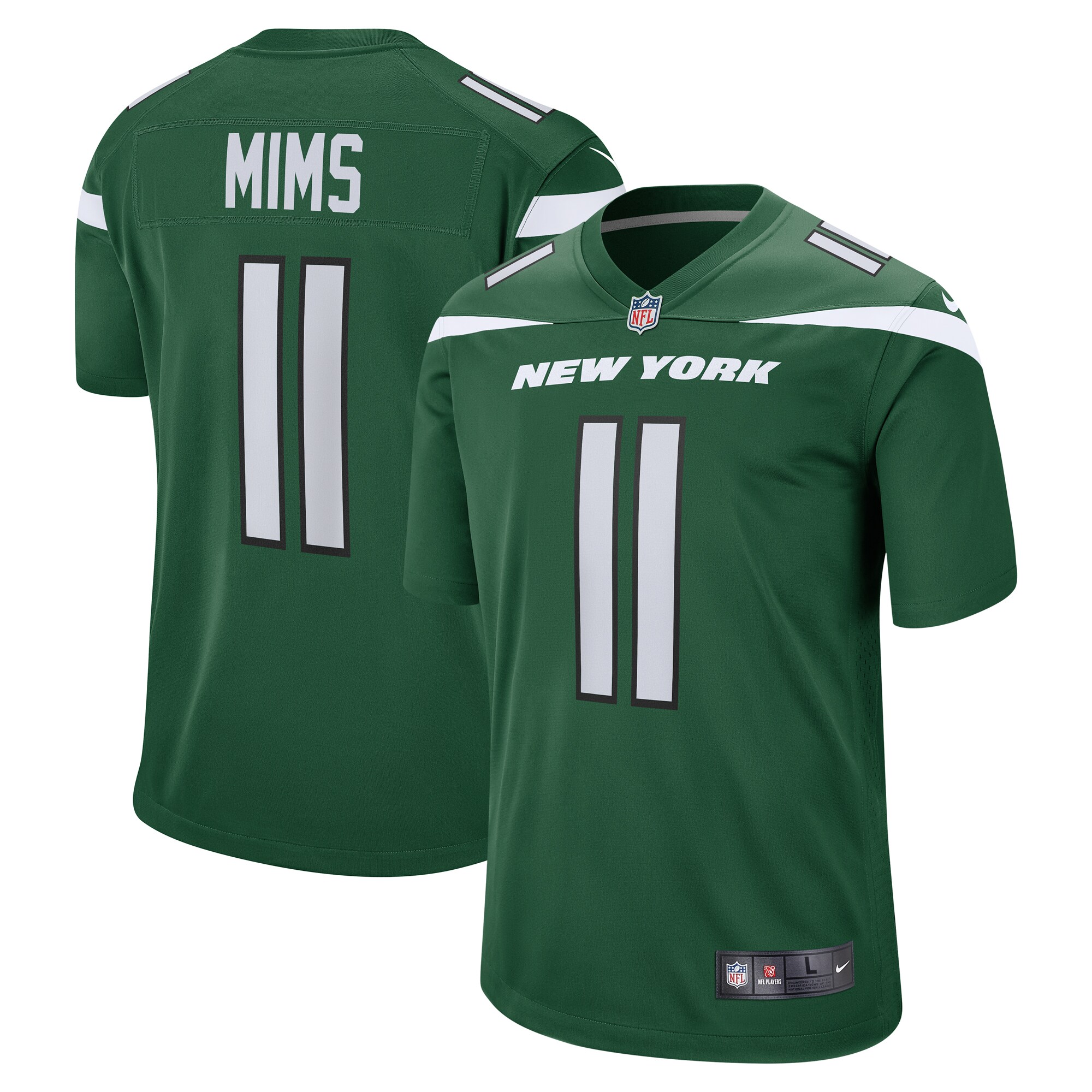 Denzel Mims New York Jets  Game Jersey - Gotham Green