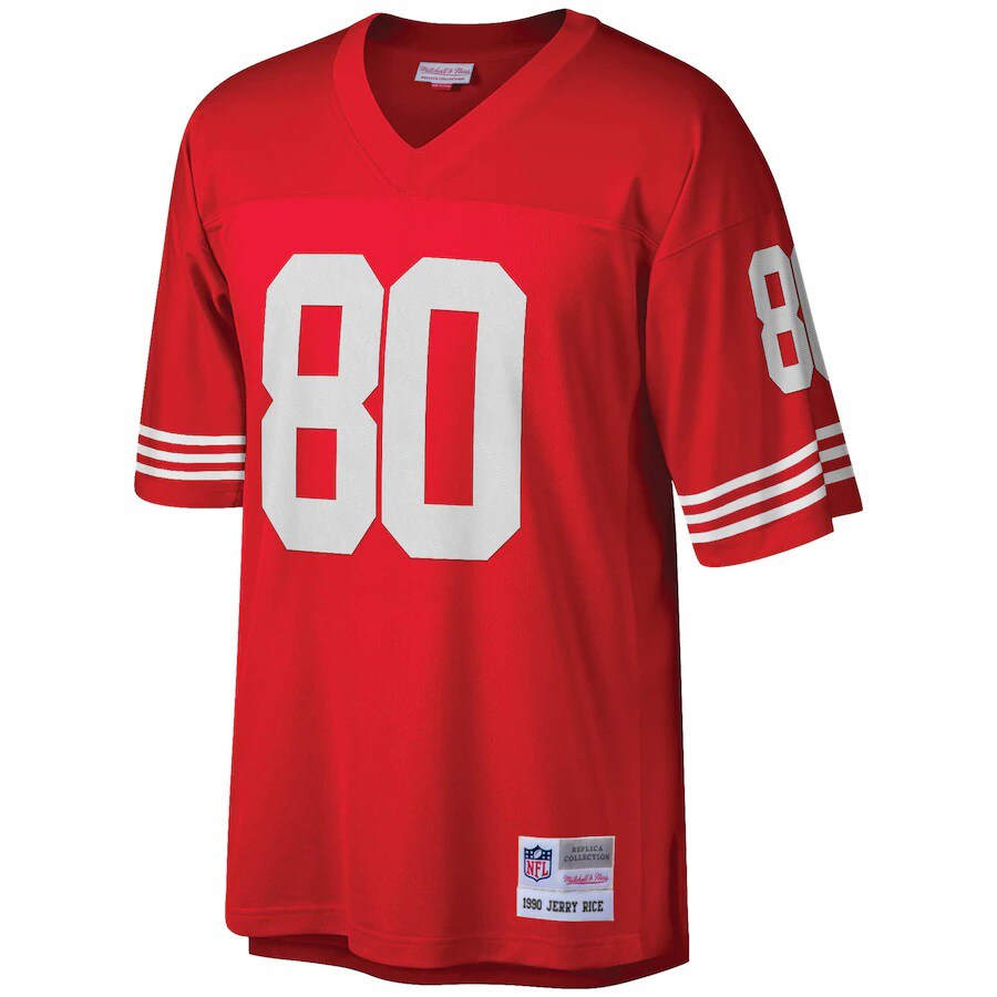 Jerry Rice San Francisco 49ers  Big & Tall 1990 Retired Player Replica Jersey - Scarlet