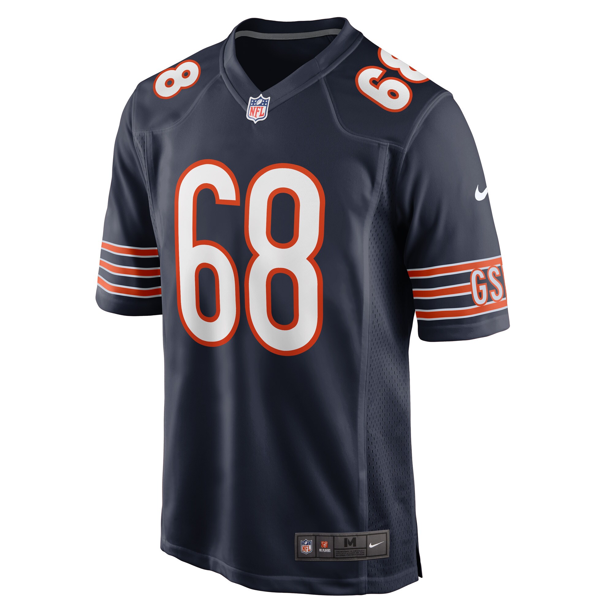 Doug Kramer Chicago Bears  Game Player Jersey - Navy