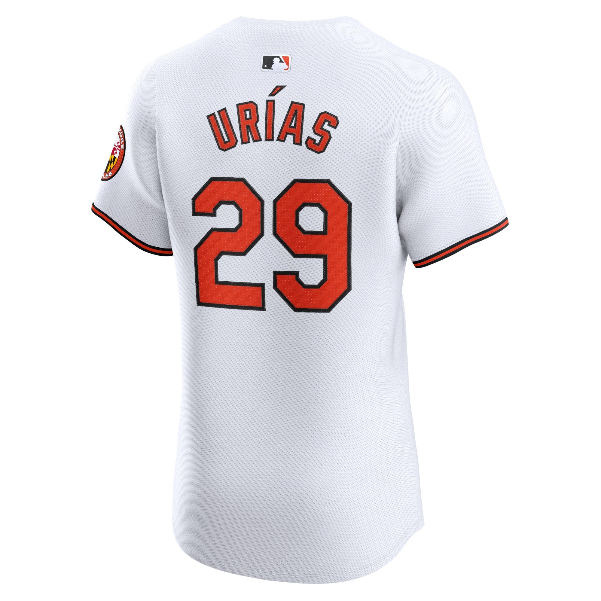 Men's Baltimore Orioles Ramon Urias  White Home Elite Player Jersey