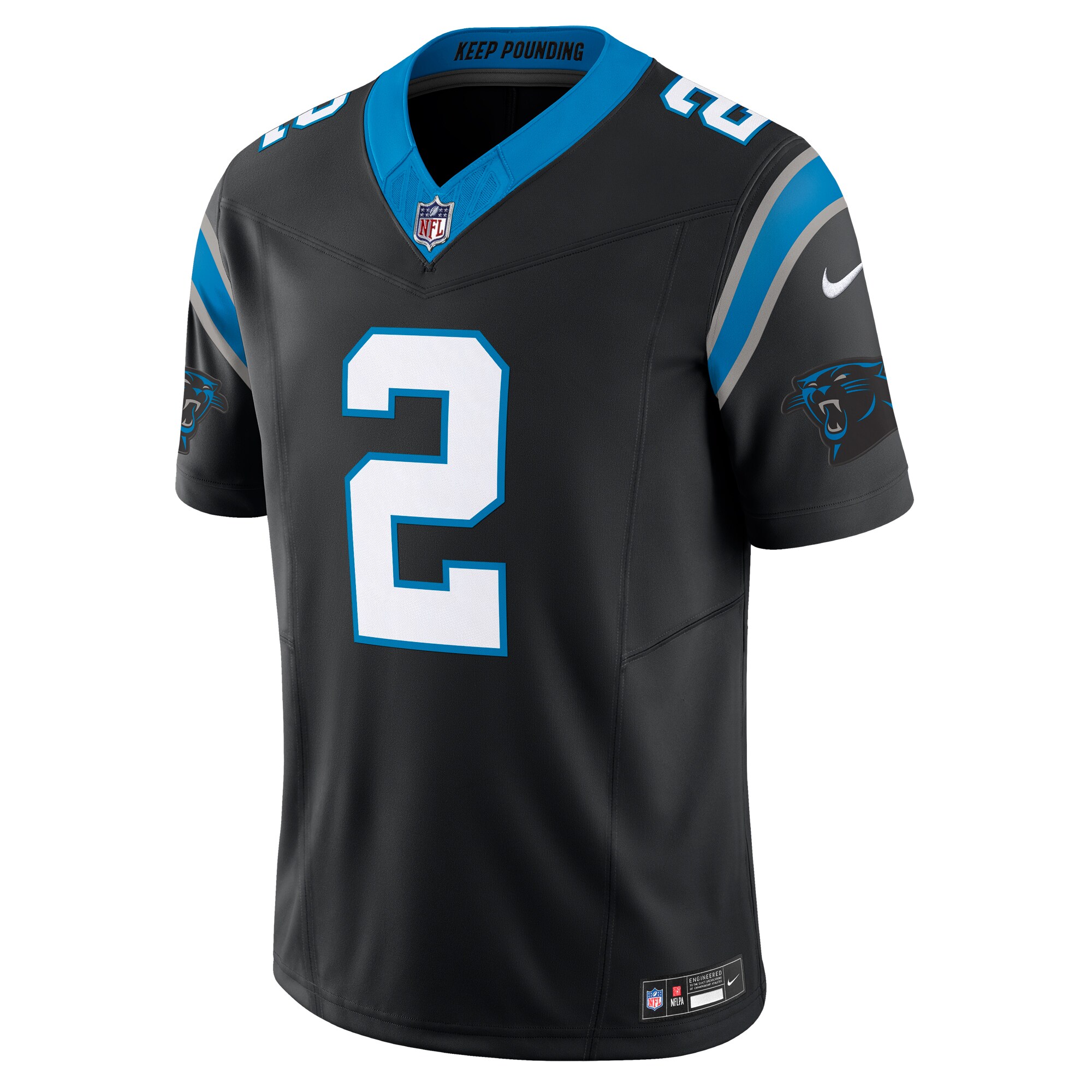D.J. Moore Carolina Panthers  Vapor F.U.S.E. Limited Jersey - Black