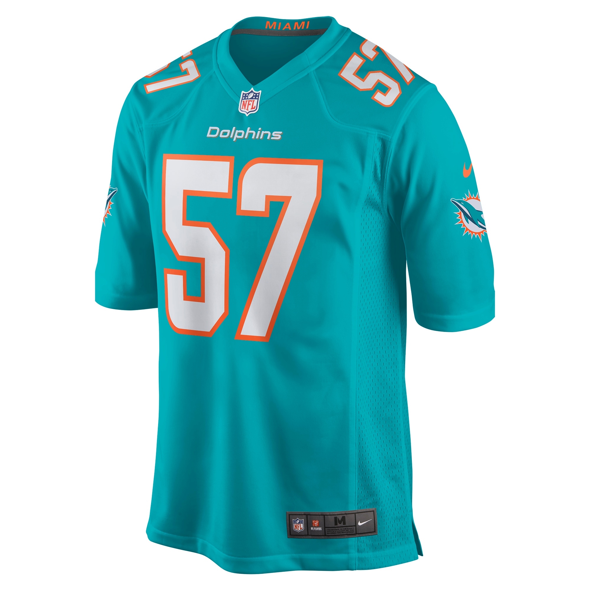 Brennan Scarlett Miami Dolphins Game Jersey - Aqua
