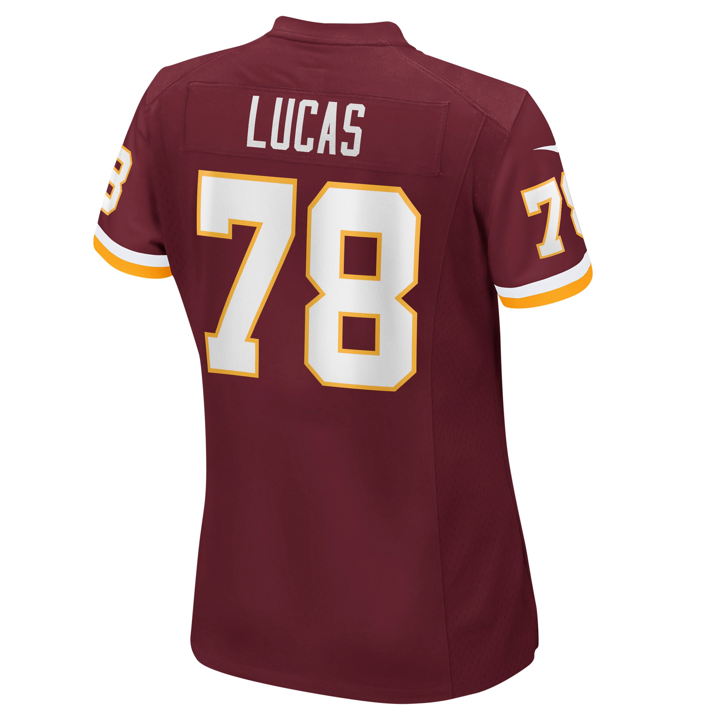 Cornelius Lucas Washington Football Team Women's Game Player Jersey -Burgundy