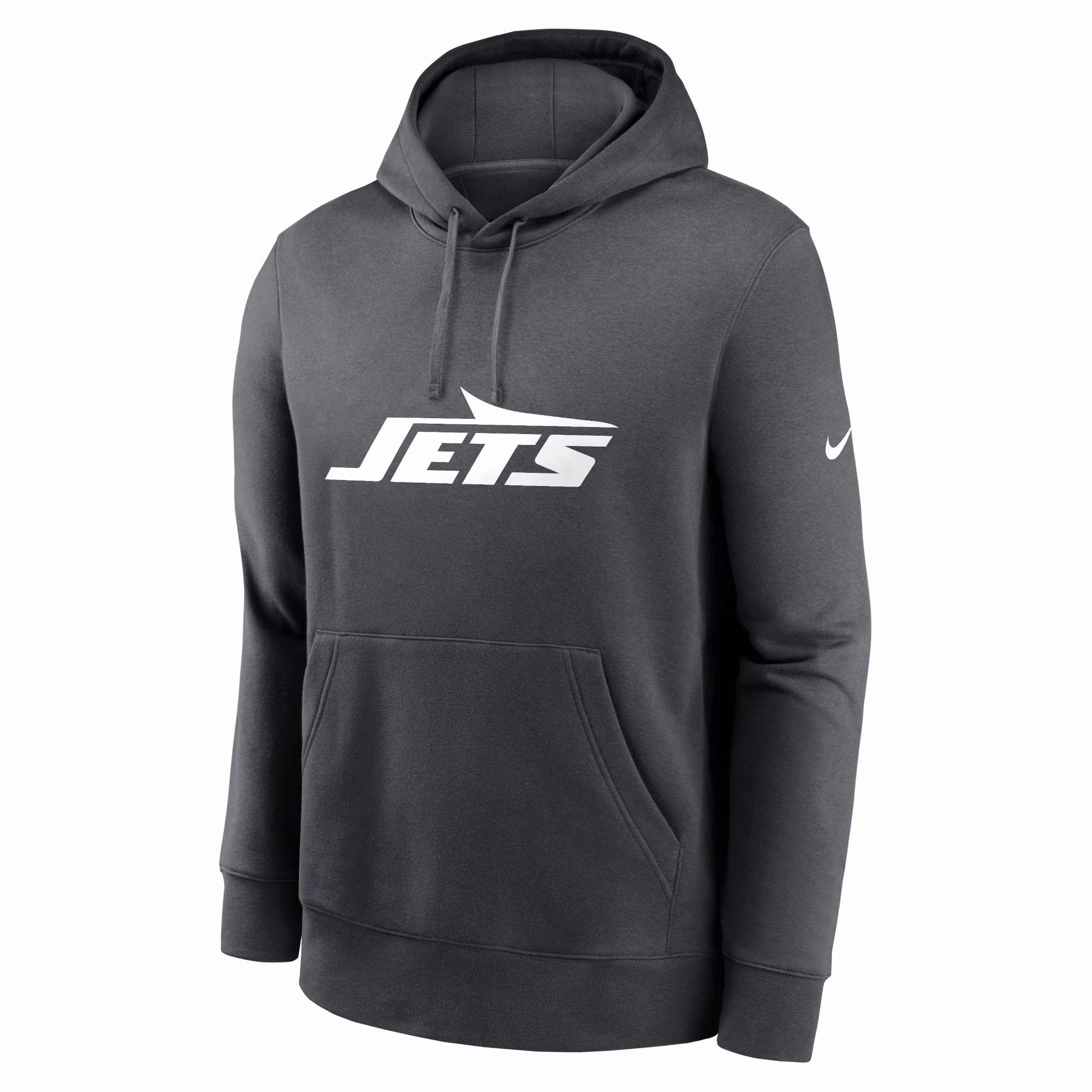 New York Jets Club Logo Pullover Hoodie - Anthracite