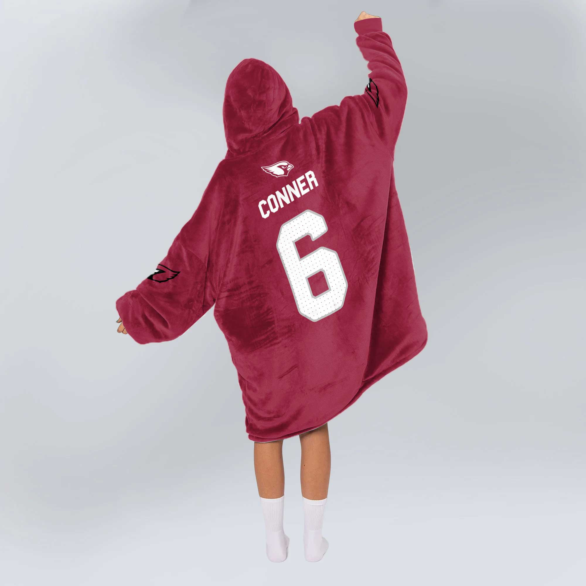 Adult 6 Arizona Football Unisex Blanket Hoodie