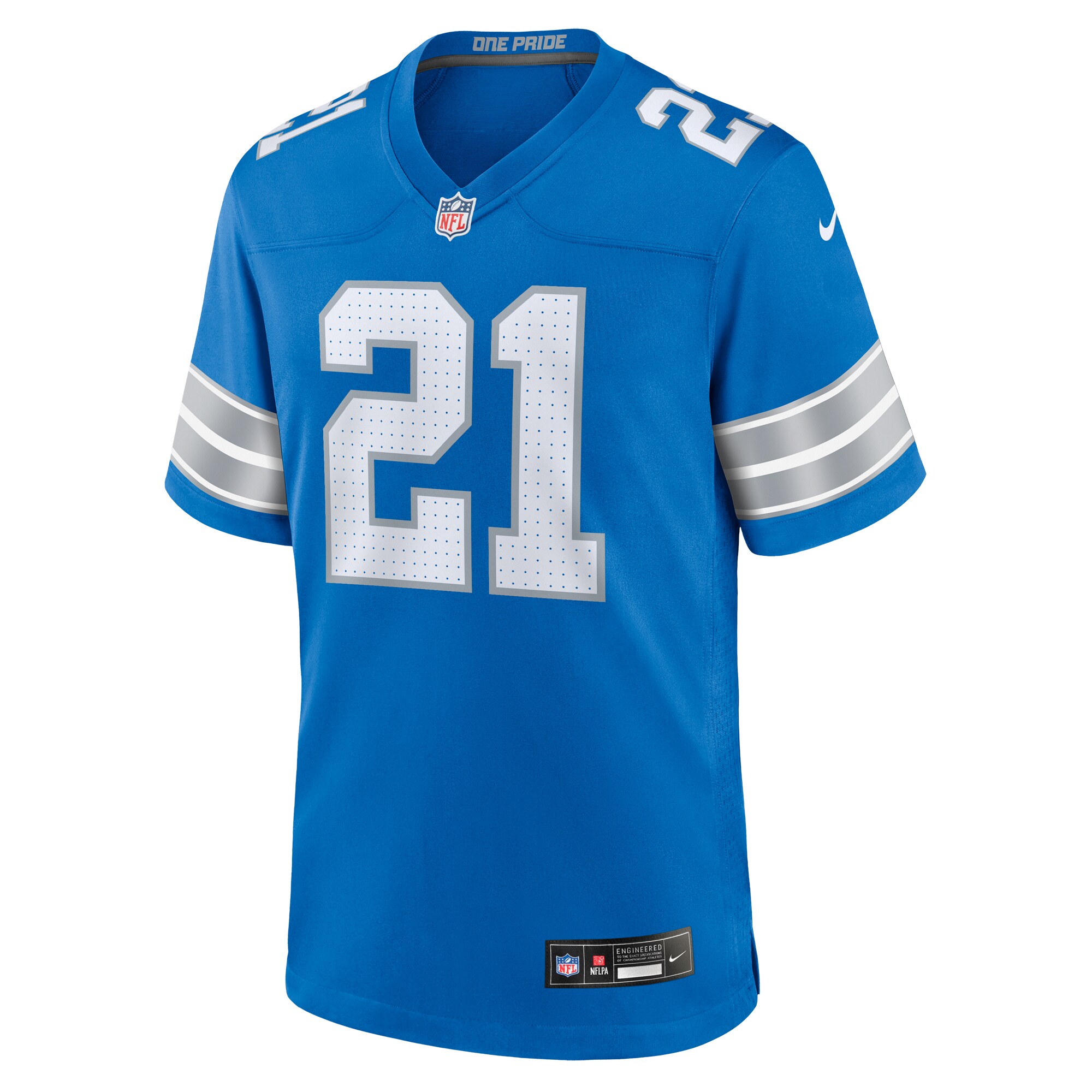 Amik Robertson Detroit Lions Game Jersey -  Blue