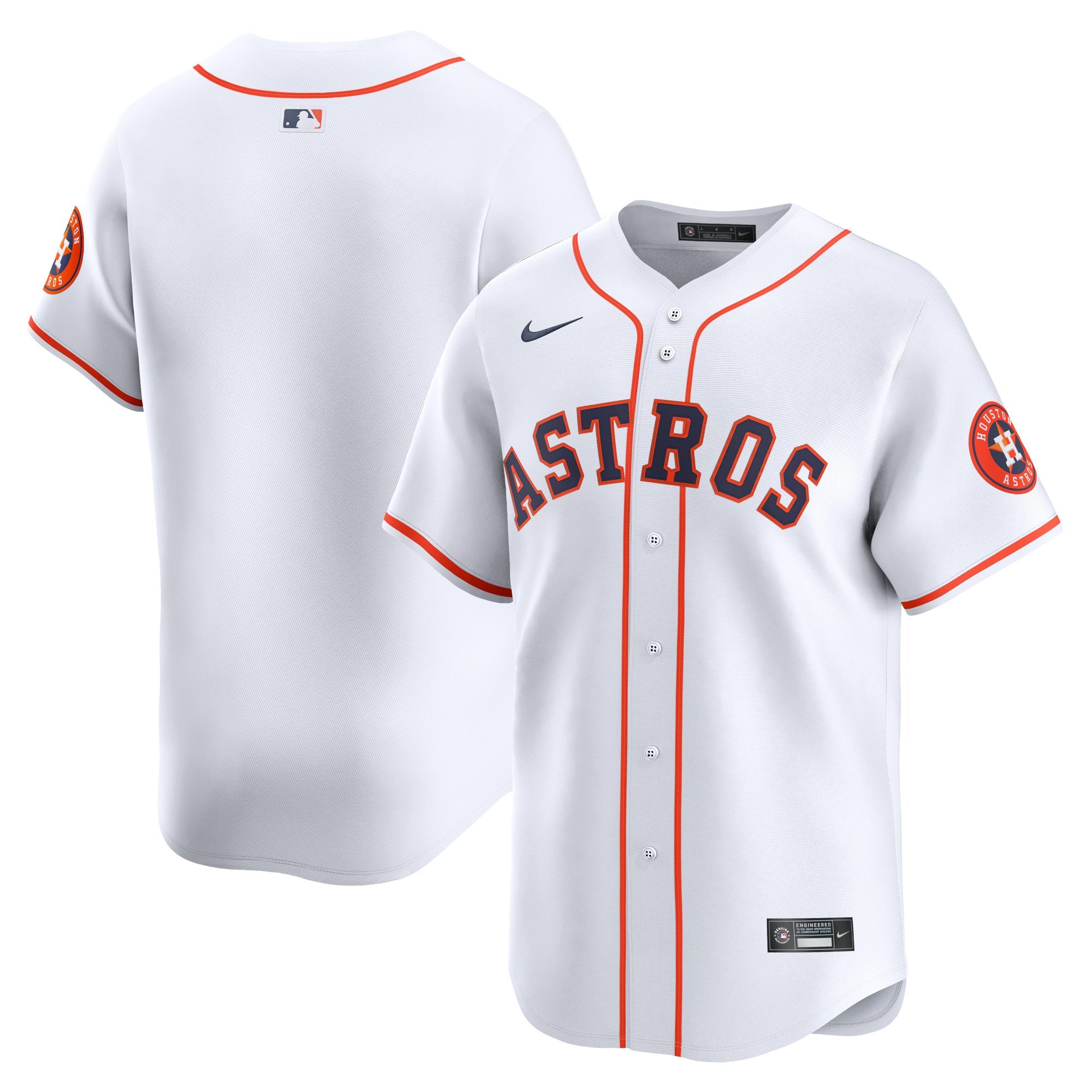 Men's Houston Astros Yainer Diaz  White Home Limited Player Jersey