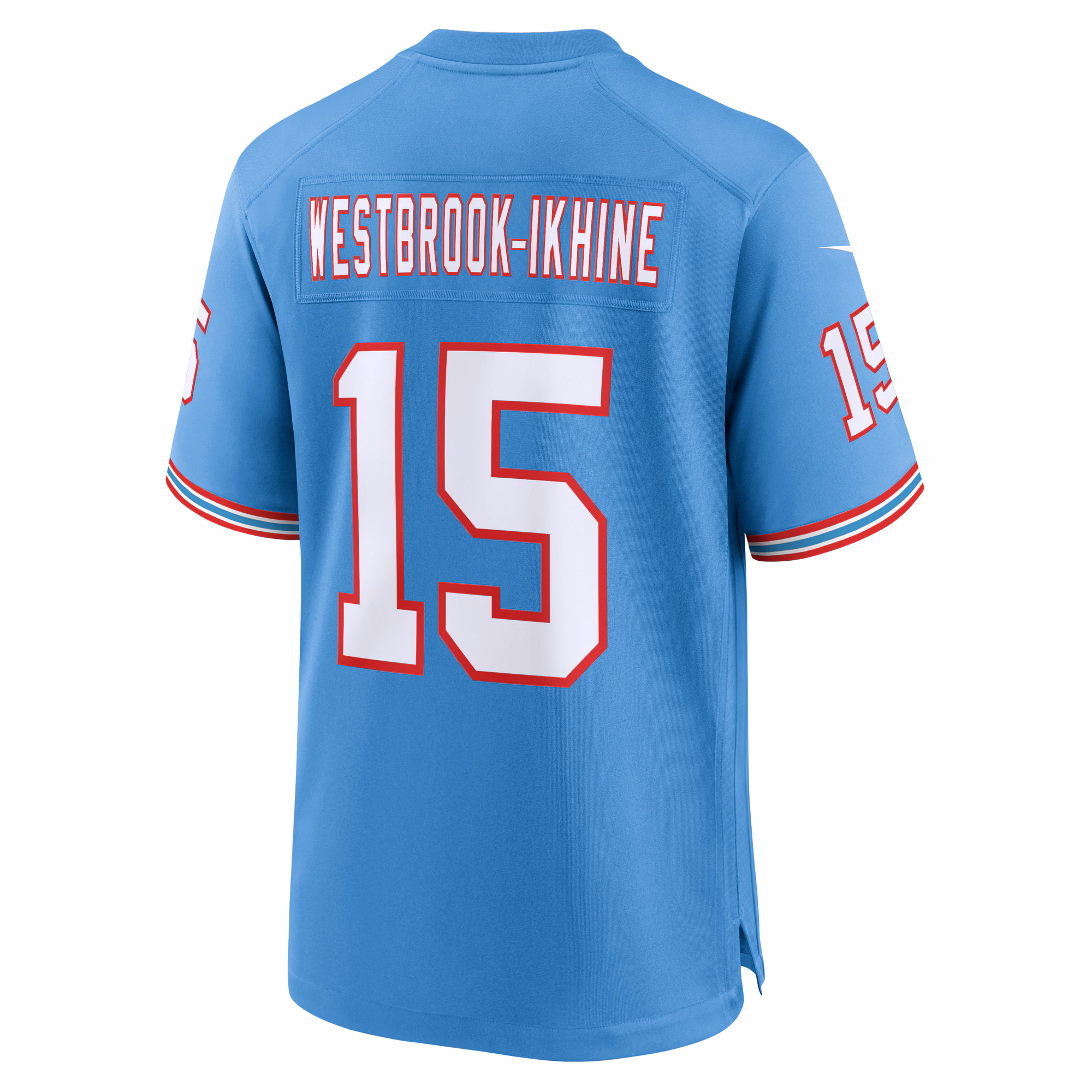Nick Westbrook-Ikhine Tennessee Titans Oilers Throwback Player Game Jersey - Light Blue