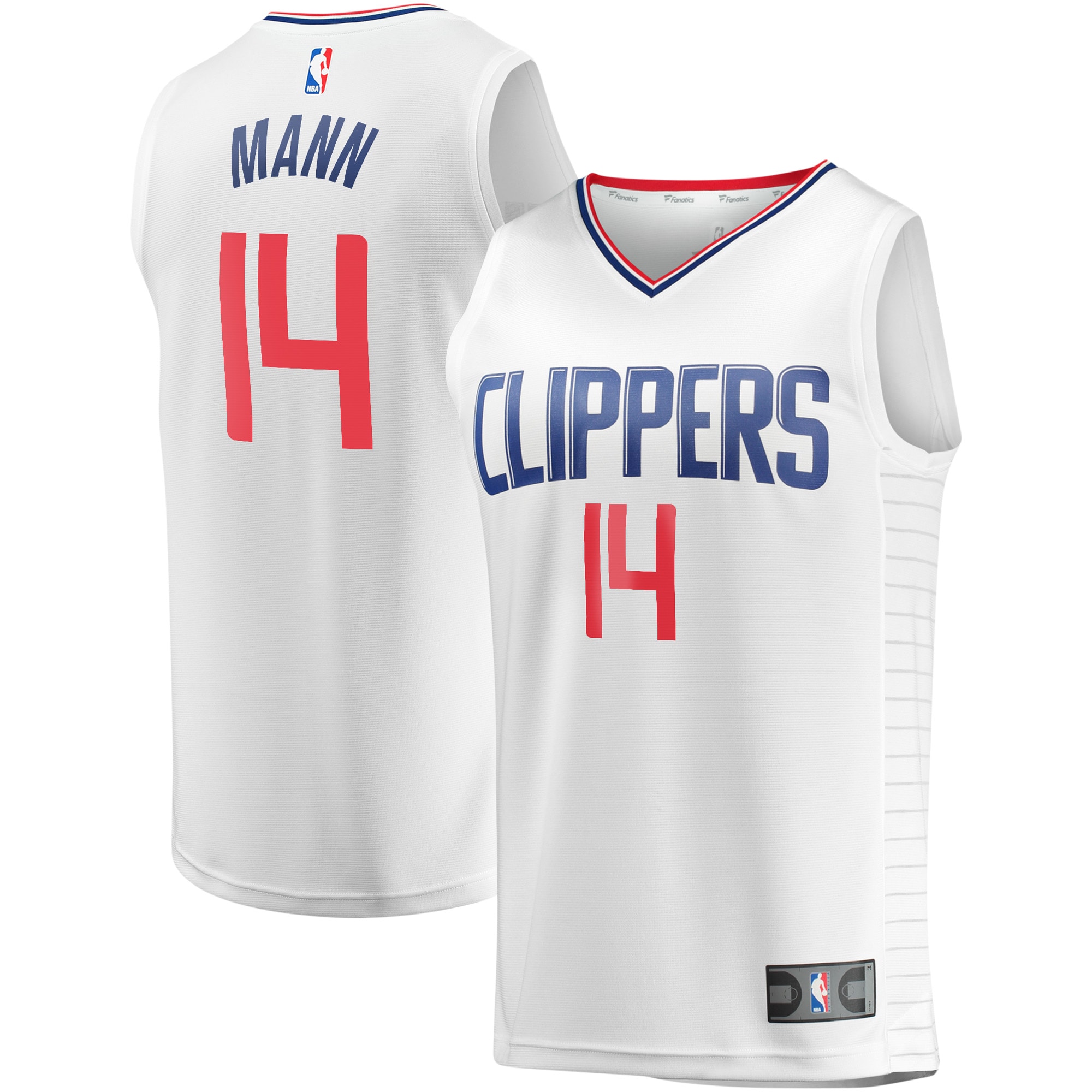 Terance Mann LA Clippers  Youth Fast Break Player Jersey - Association Edition - White