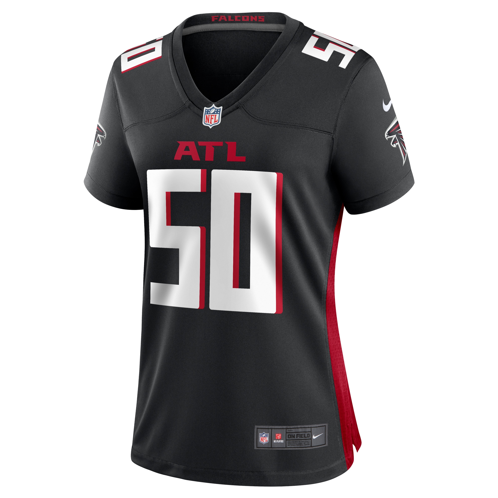 Tae Davis Atlanta Falcons Women's Team Game Jersey -  Black