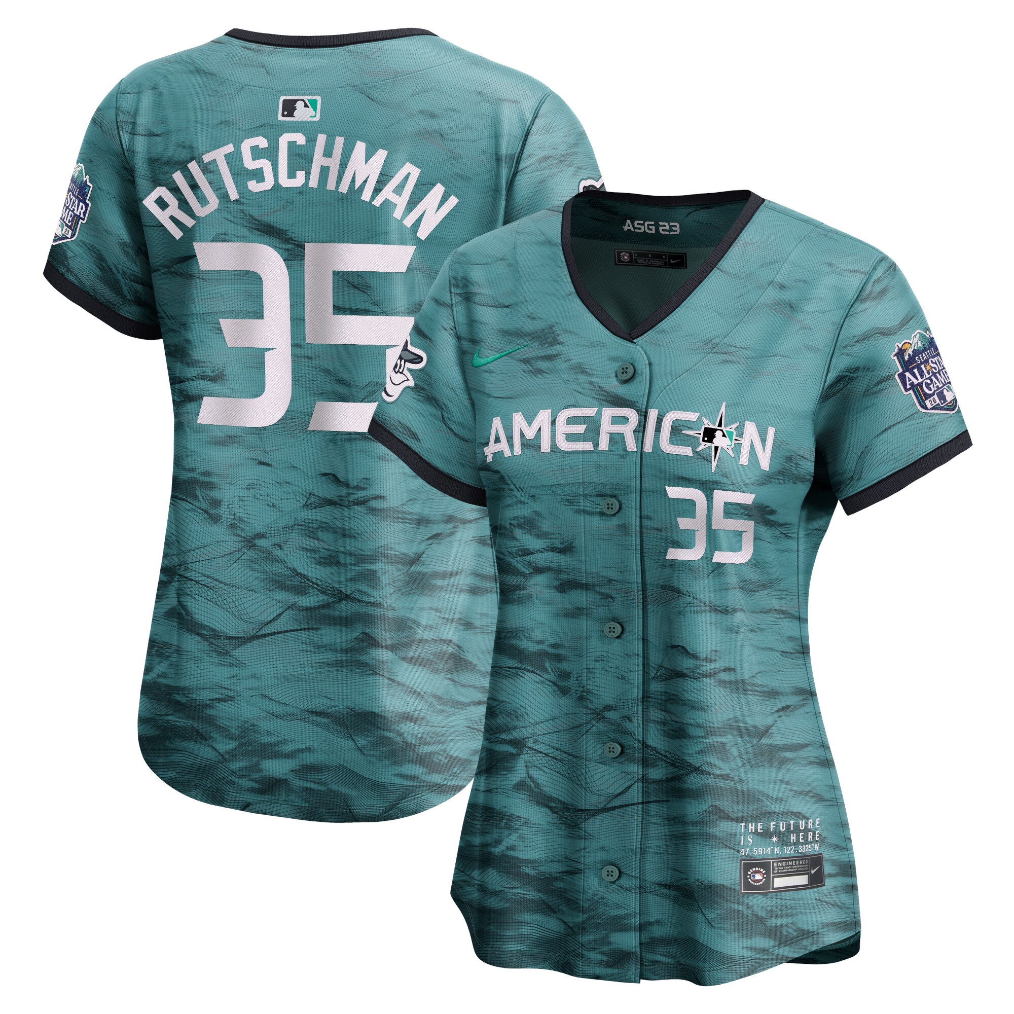 Adley Rutschman American League  Women's 2023 MLB All-Star Game Limited Player Jersey - Teal