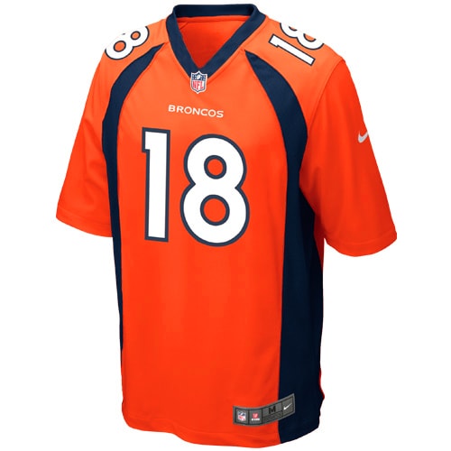 Peyton Manning Denver Broncos Youth Team Color Game Jersey - Orange