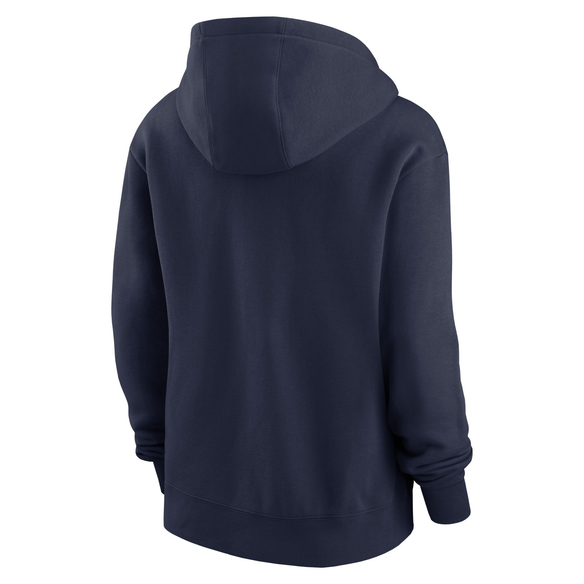 Denver Broncos Women's Wordmark Club Fleece Pullover Hoodie - Navy
