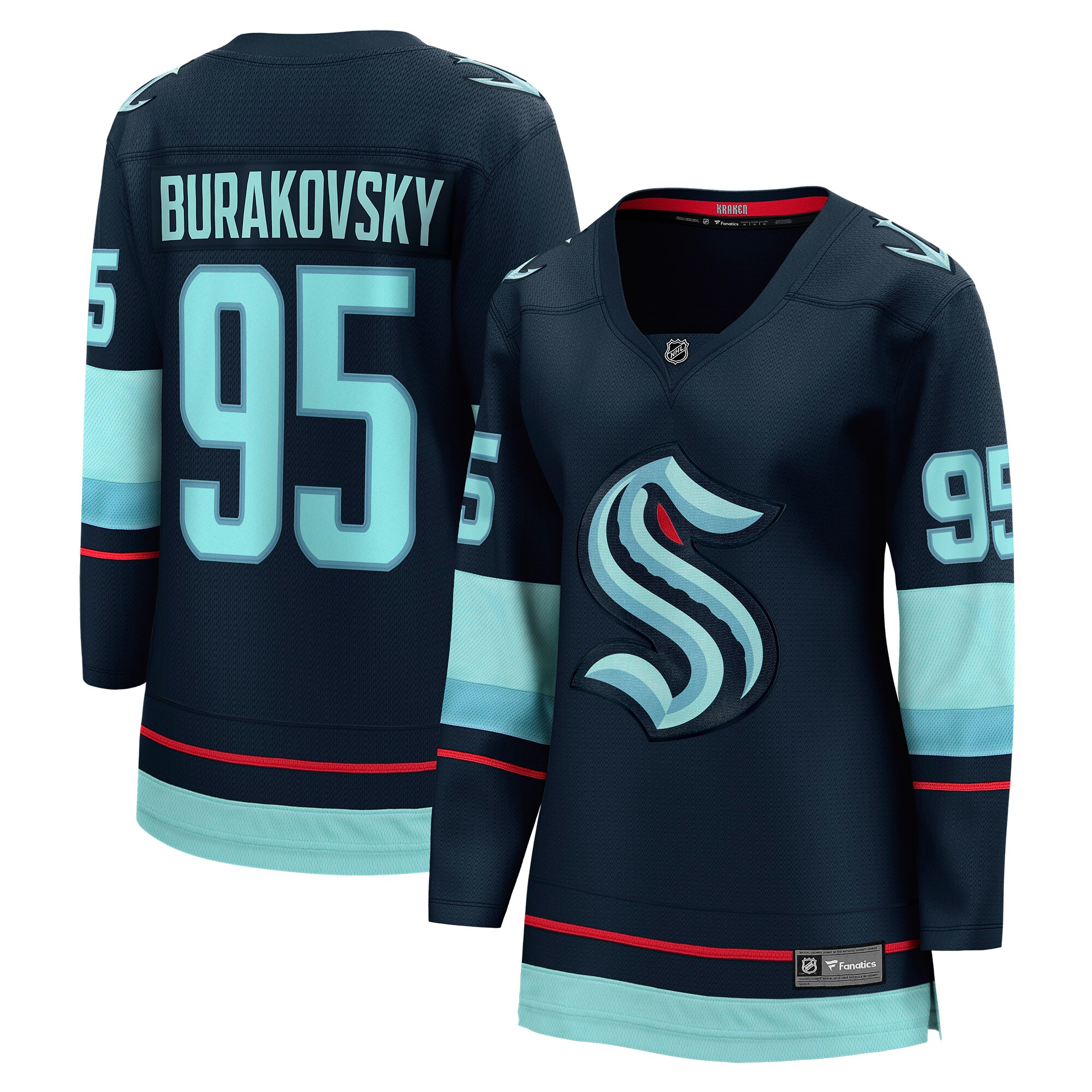 Andre Burakovsky Seattle Kraken Women's Home Breakaway Player Jersey - Navy