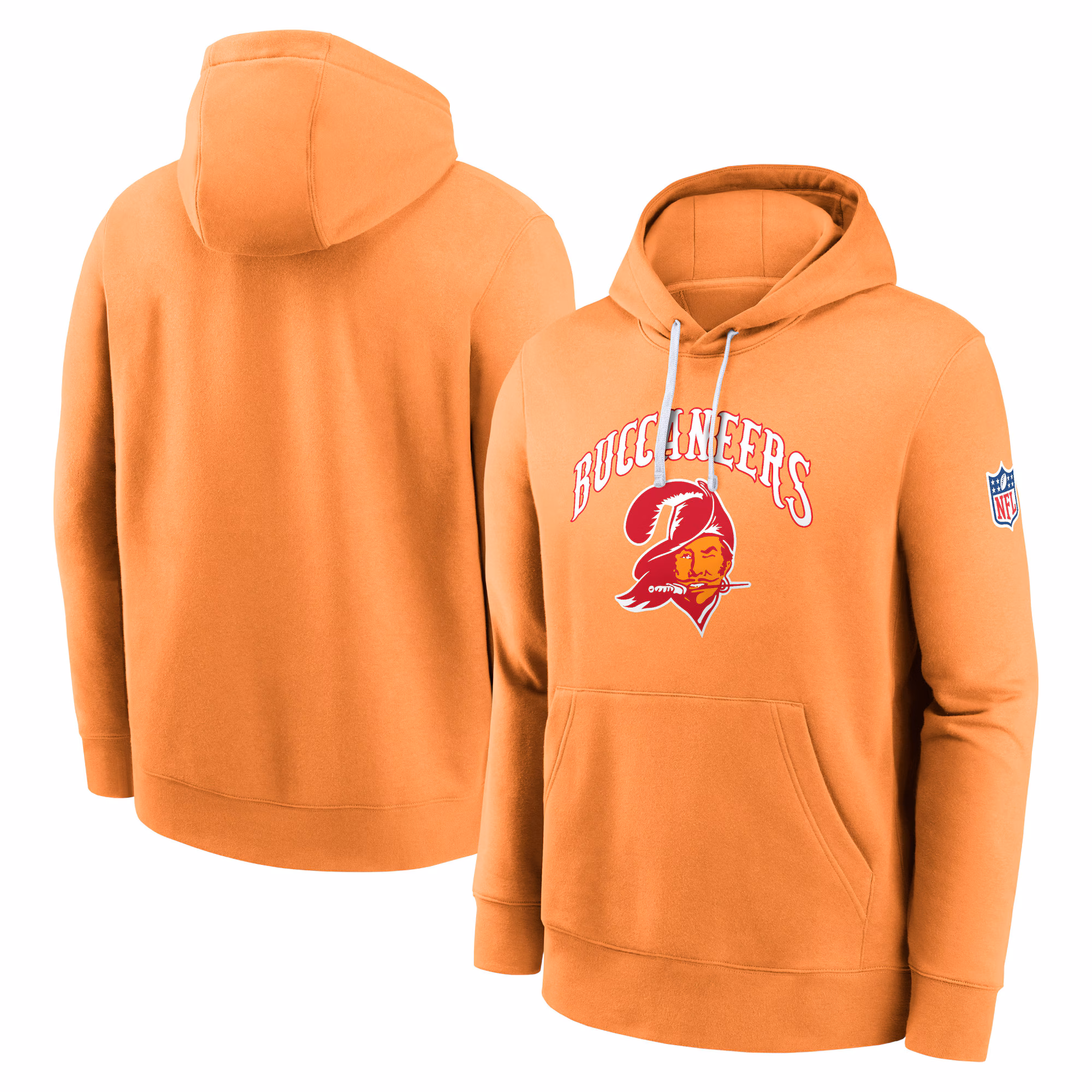 Tampa Bay Buccaneers Throwback Club Pullover Hoodie - Orange