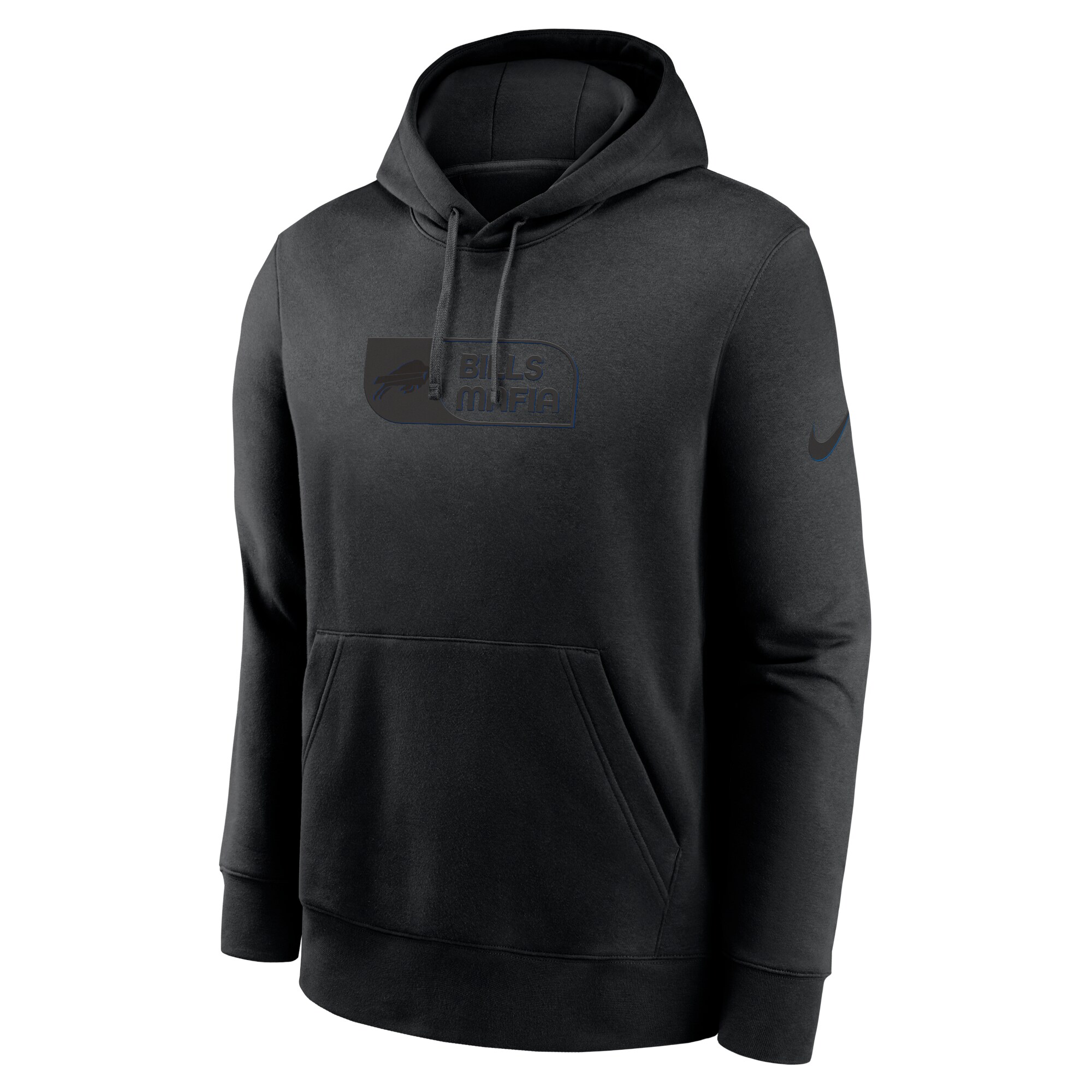 Buffalo Bills Edge French Terry Club Pullover Hoodie - Black