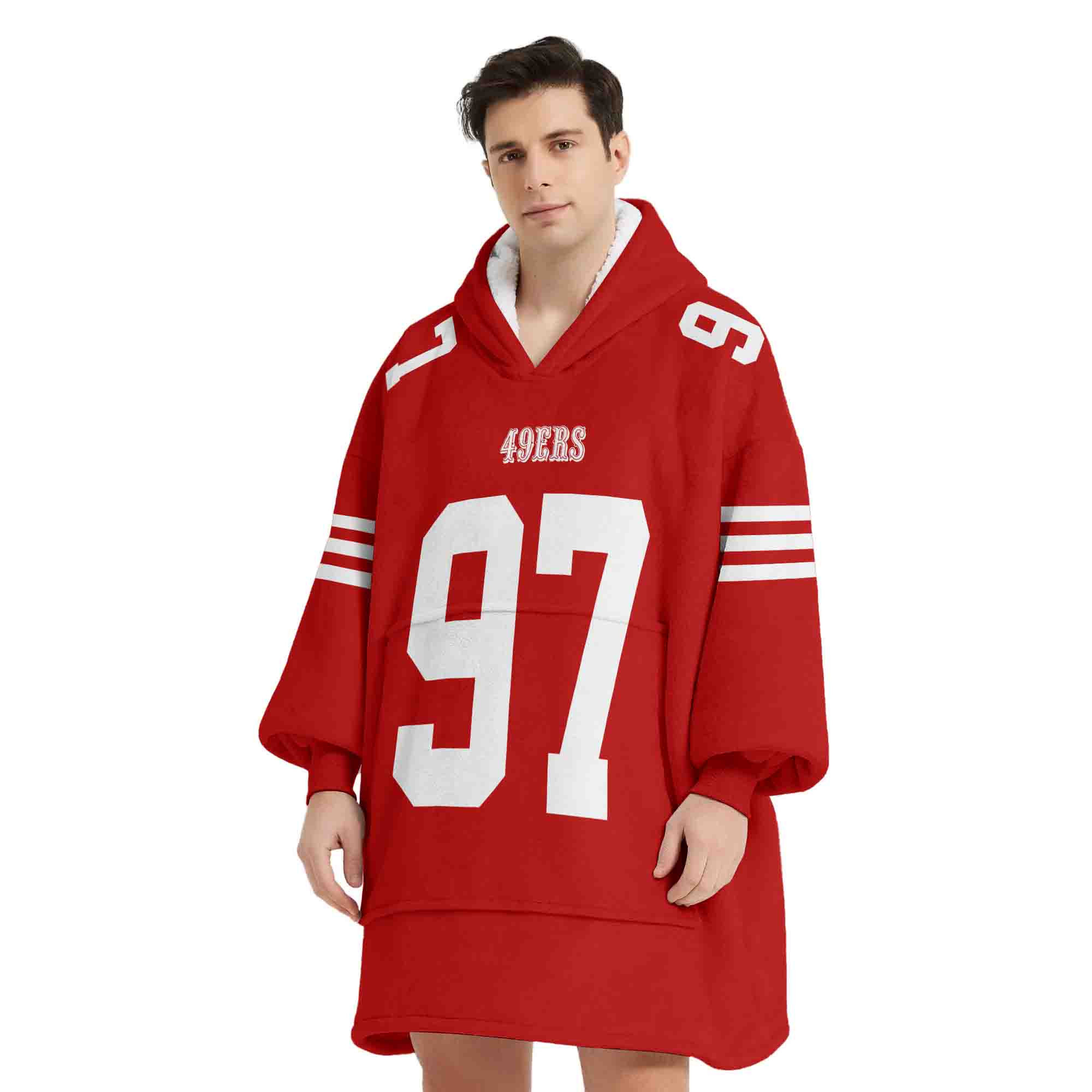 Adult N.B 97 San Francisco 49ers Football Unisex Blanket Hoodie