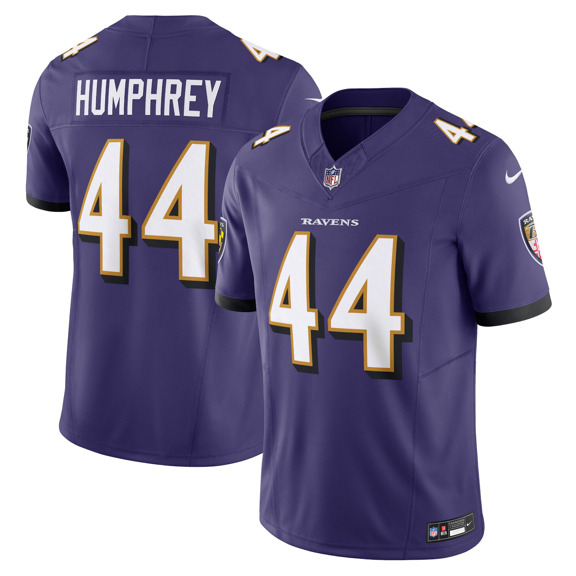 Marlon Humphrey #44 Baltimore Ravens  Vapor F.U.S.E. Limited Jersey - Purple