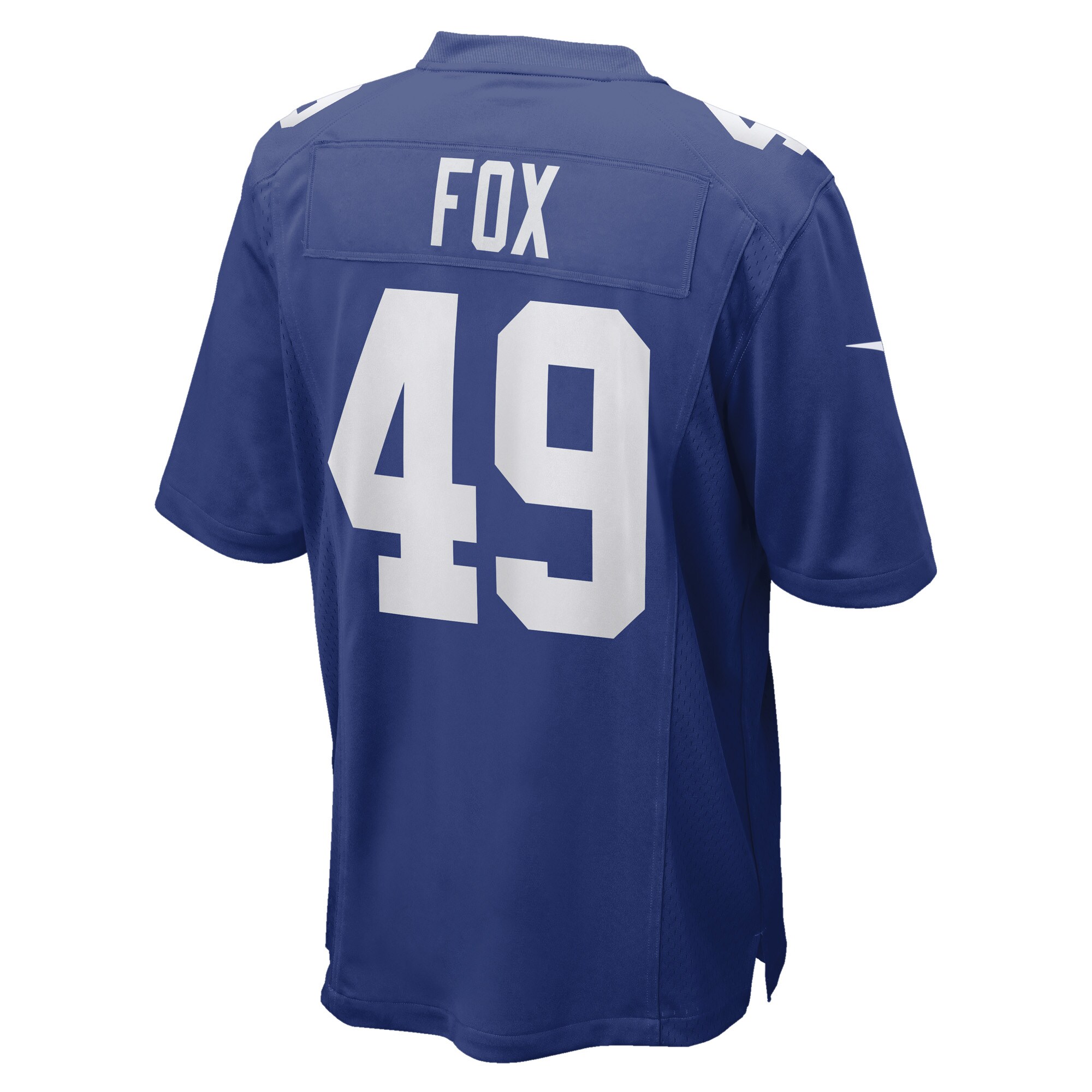 Tomon Fox New York Giants Game Player Jersey - Royal