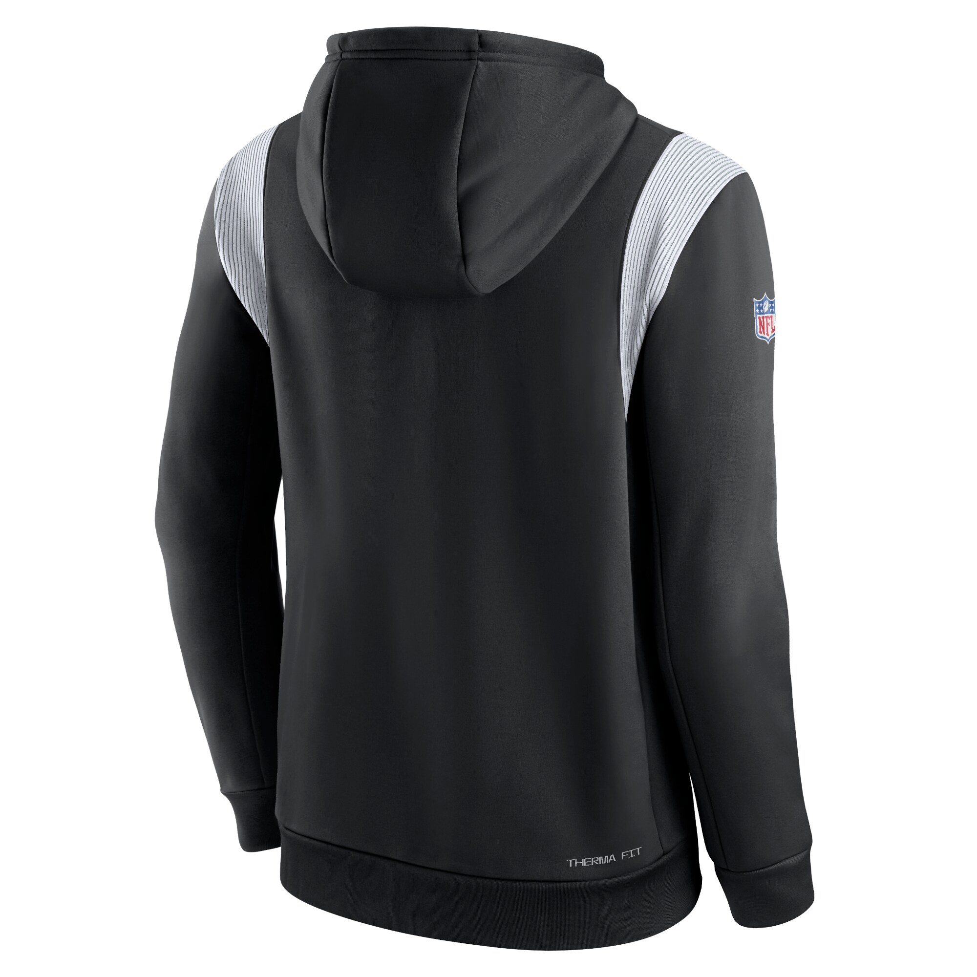 Las Vegas Raiders Sideline Athletic Stack Performance Pullover Hoodie - Silver