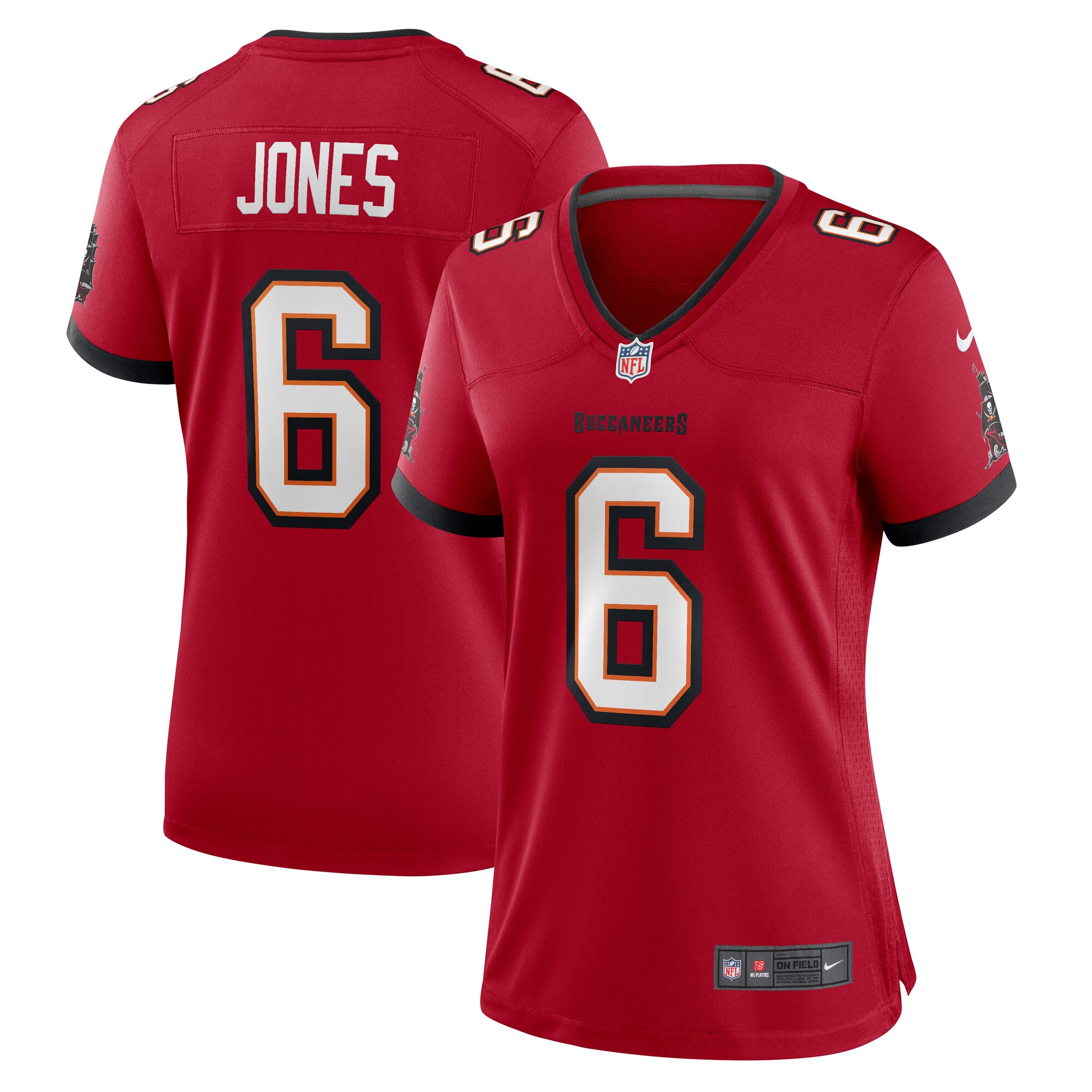 Julio Jones Tampa Bay Buccaneers  Women's Player Game Jersey - Red