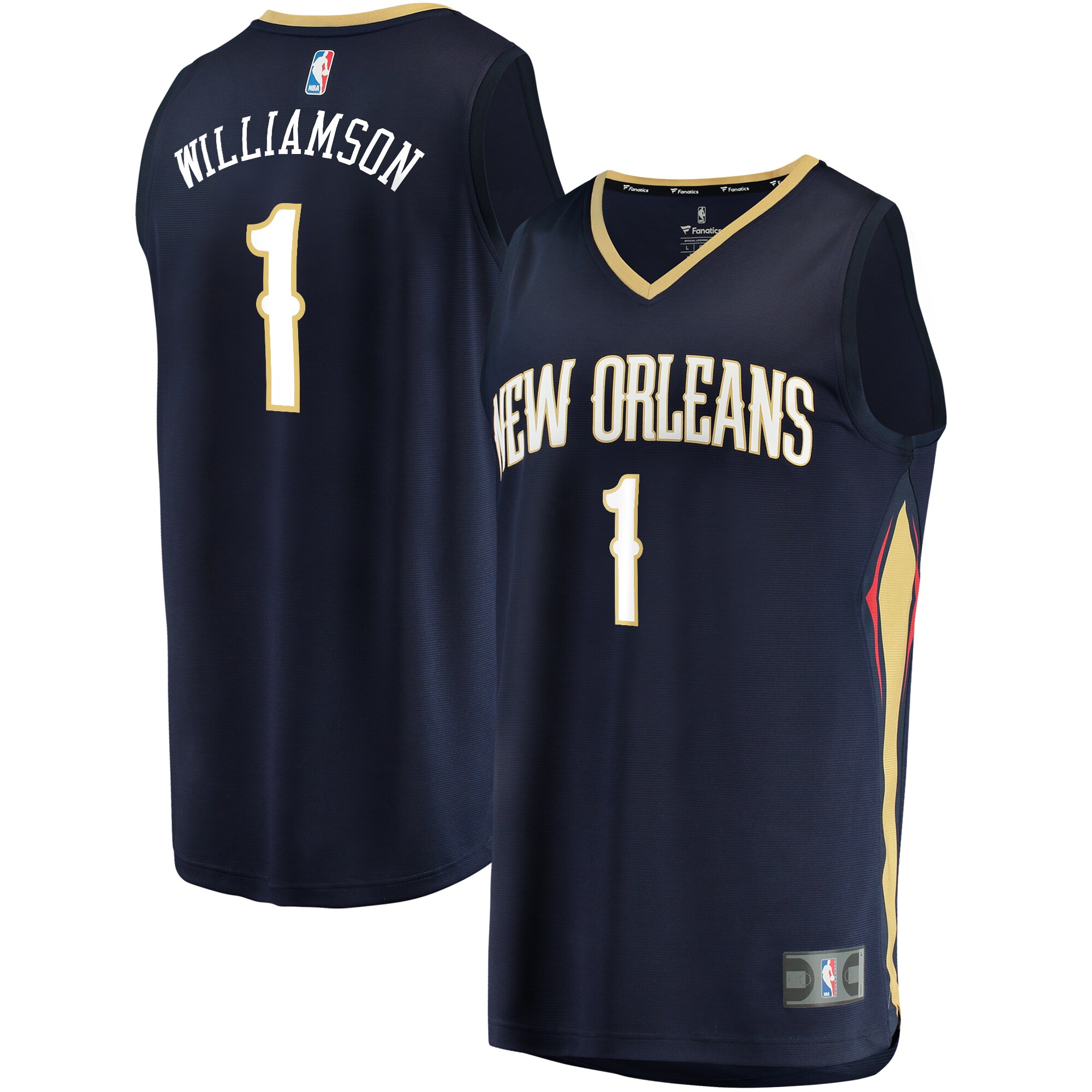 Zion Williamson New Orleans Pelicans  Youth Replica Fast Break Jersey Navy - Icon Edition
