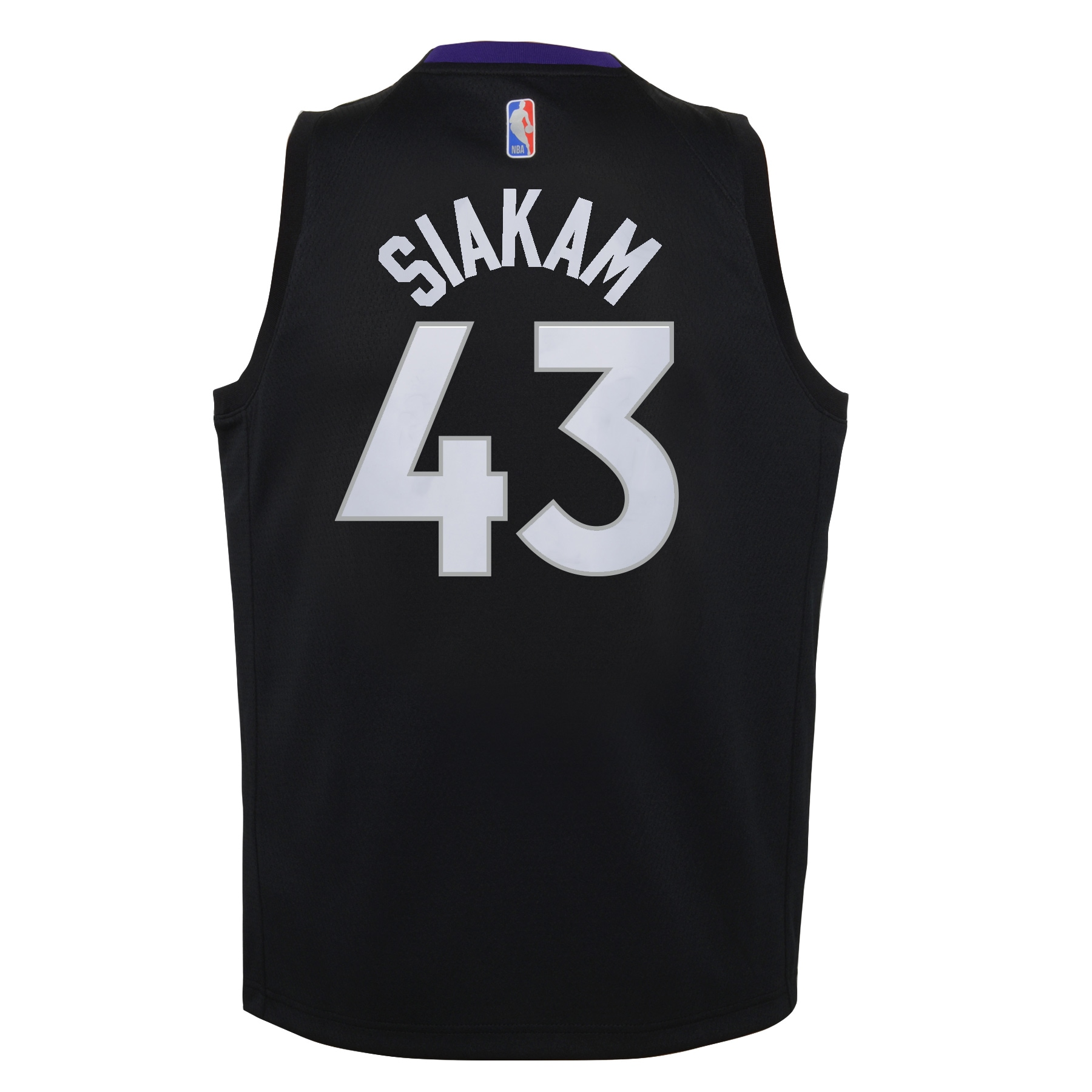Pascal Siakam Toronto Raptors Youth 2020/21 Swingman Player Jersey Black/Purple - Earned Edition