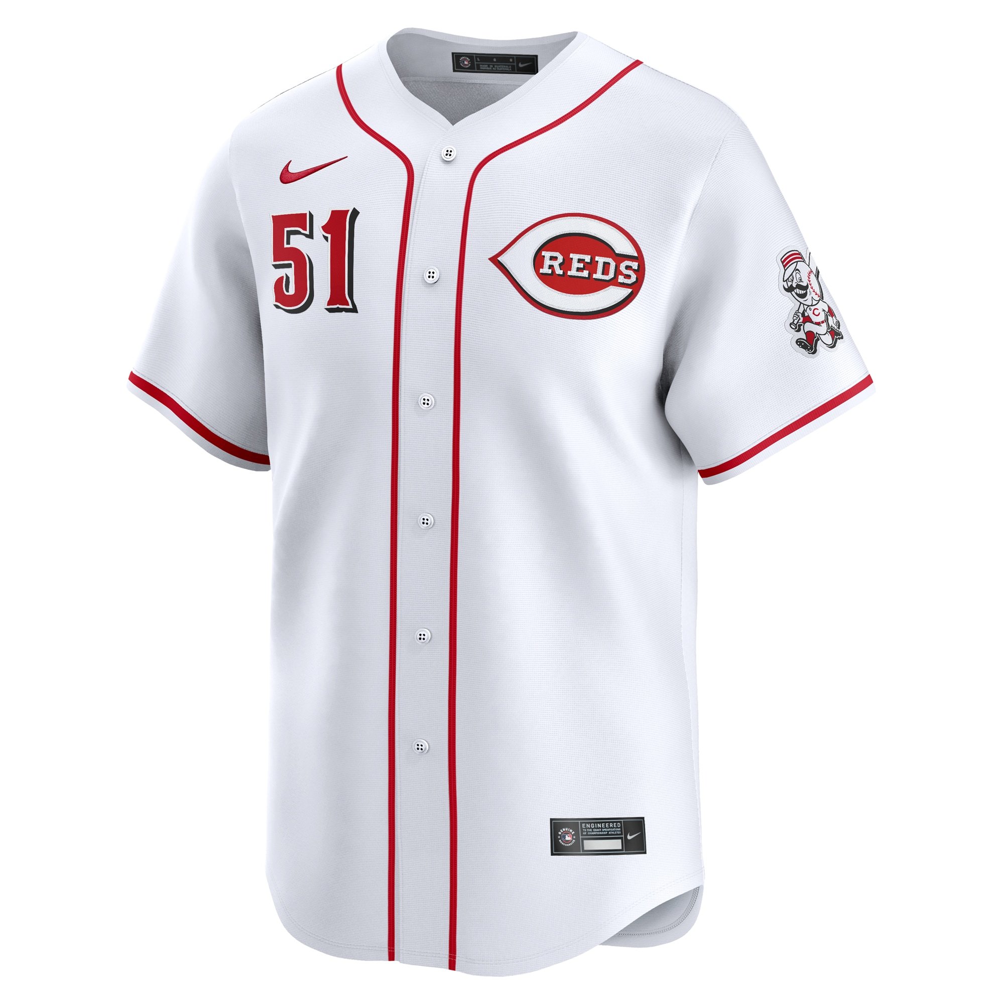 Men's Cincinnati Reds Graham Ashcraft  White Home Limited Player Jersey