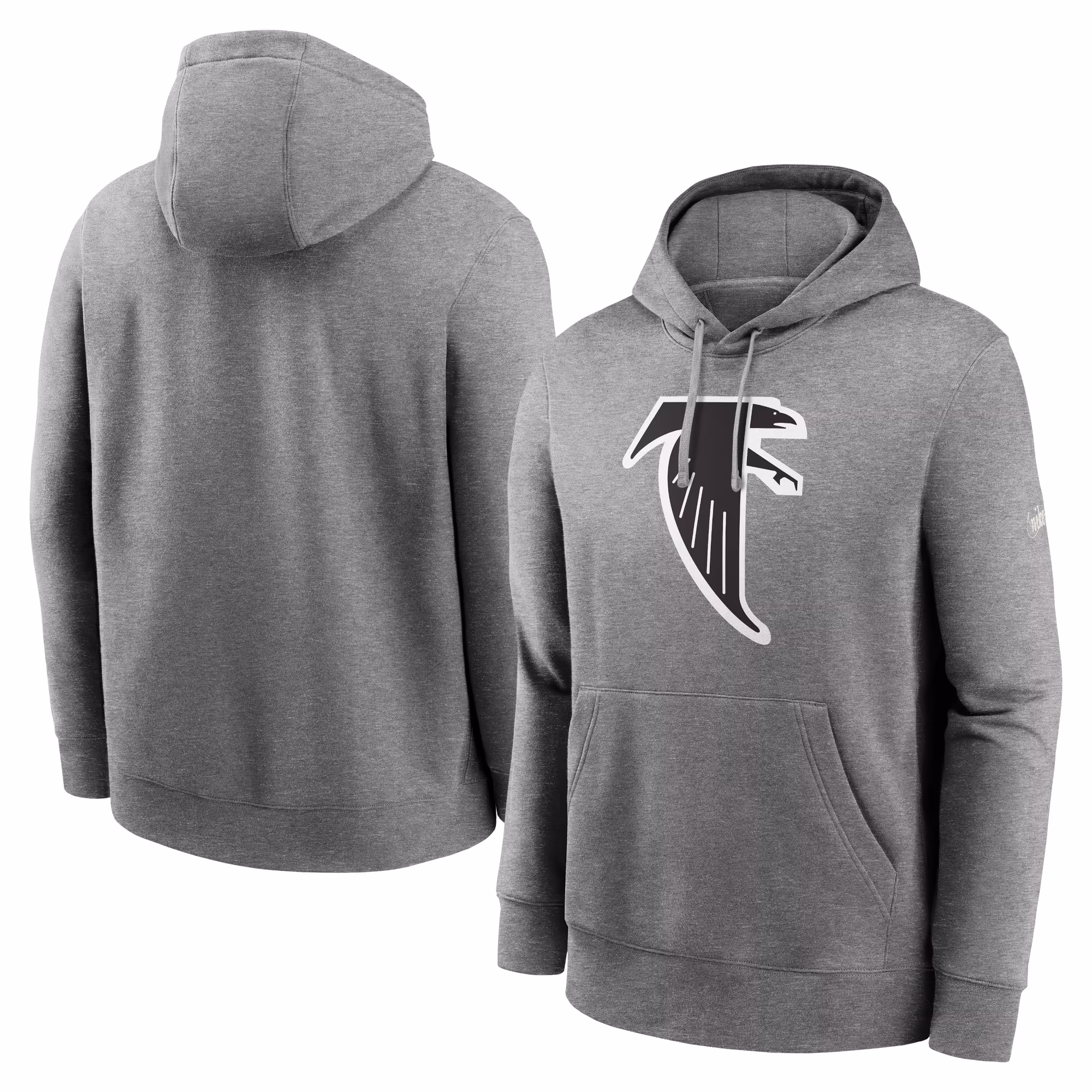 Atlanta Falcons Rewind Club Fleece Pullover Hoodie - Heathered Gray