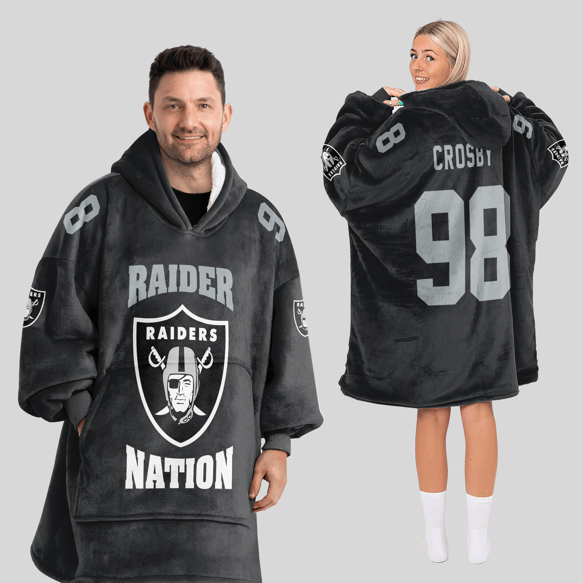 Las Vegas Football Unisex Blanket Hoodie