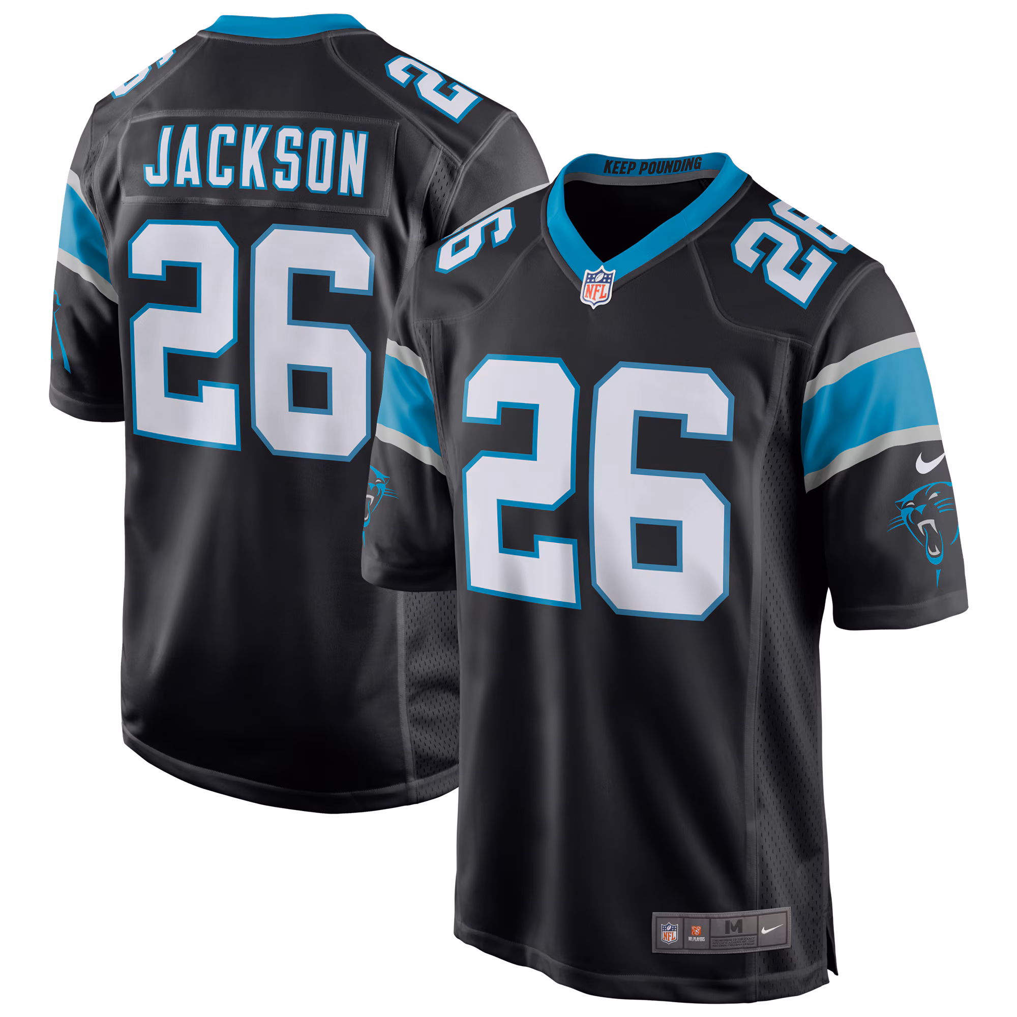 Donte Jackson Carolina Panthers Game Jersey - Black