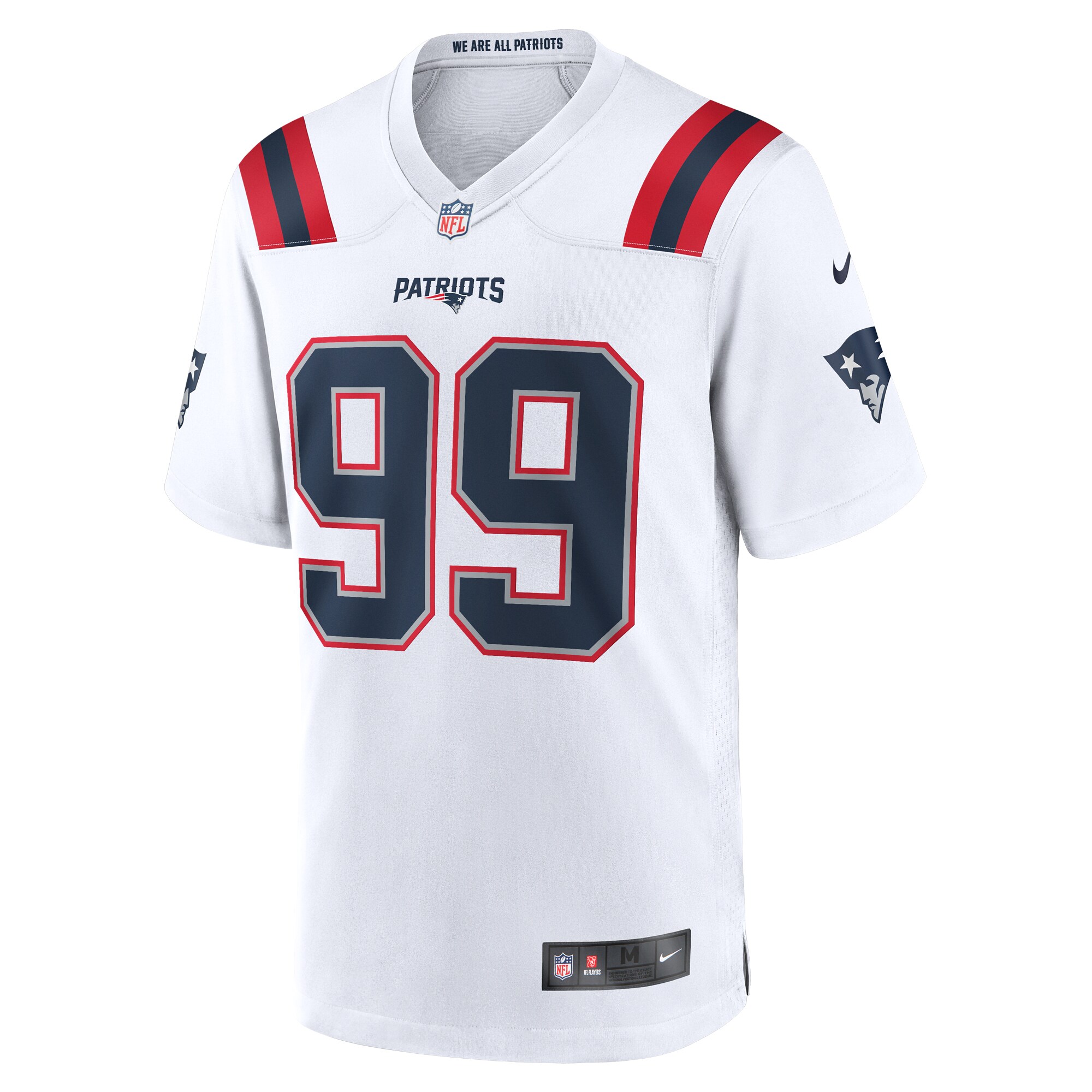 Keion White New England Patriots Alternate Team Game Jersey - Red